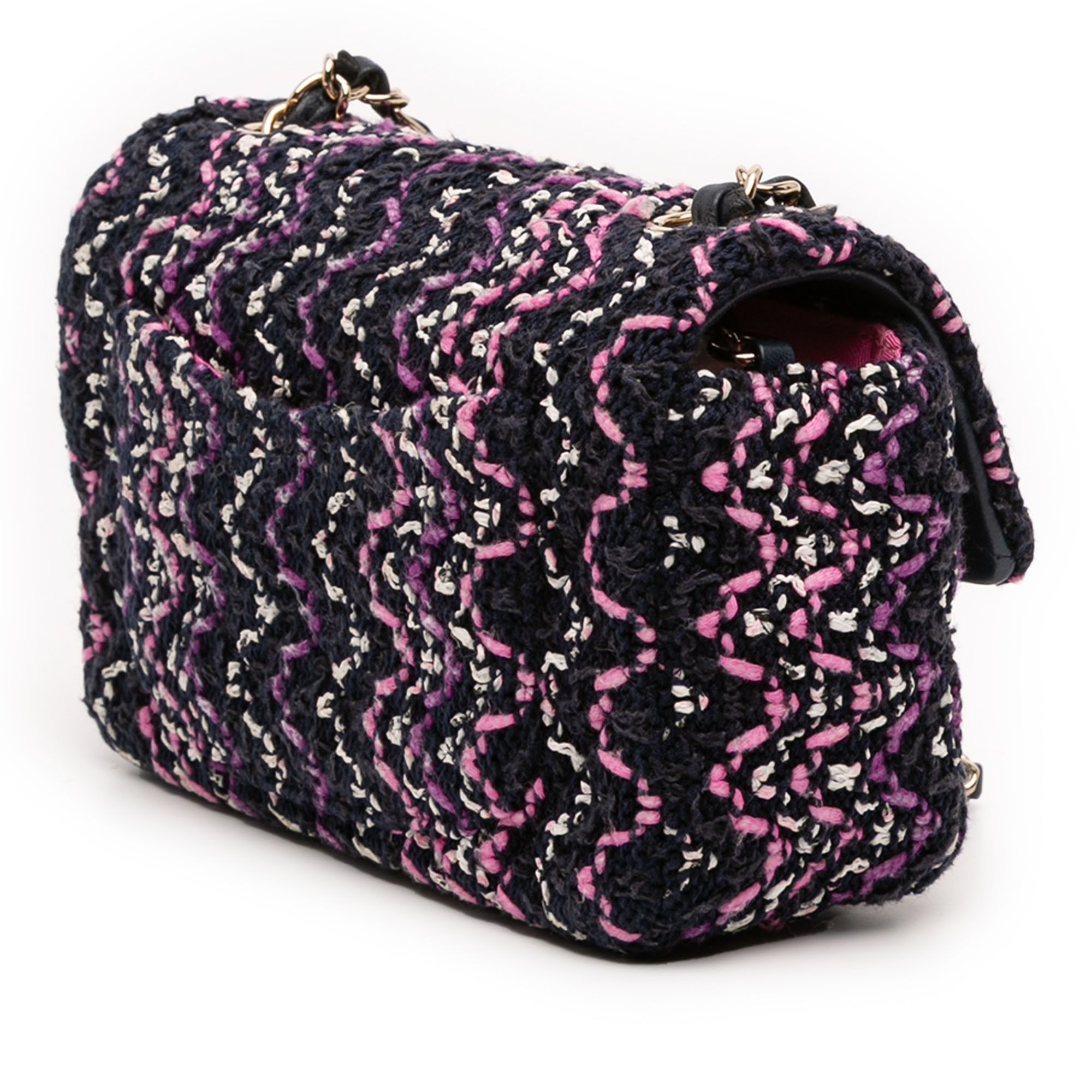 Chanel Chanel Mini Rectangular Classic Multicolor Cotton Stitched Single Flap Size ONE SIZE - 2 Thumbnail
