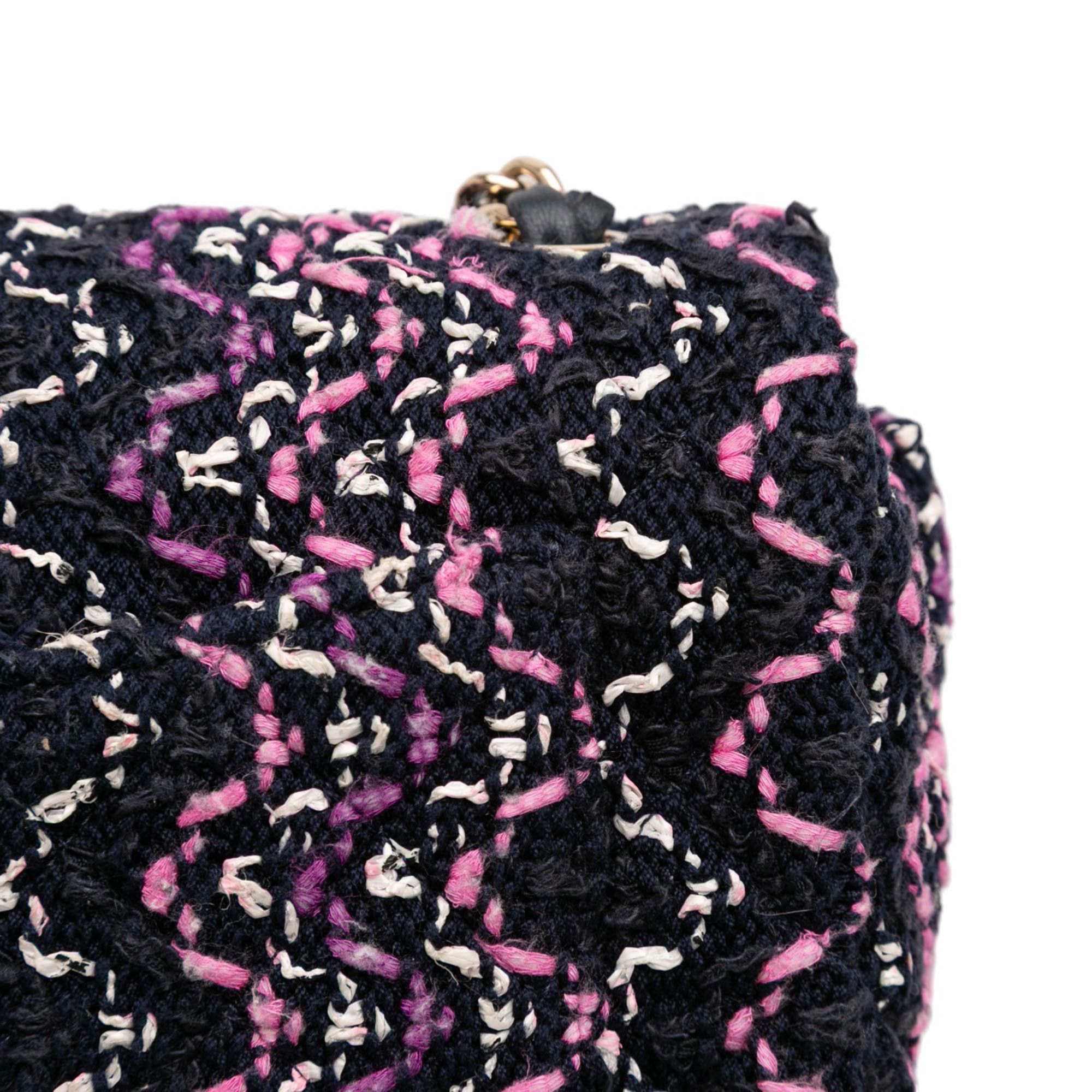 Chanel Chanel Mini Rectangular Classic Multicolor Cotton Stitched Single Flap Size ONE SIZE - 8 Thumbnail
