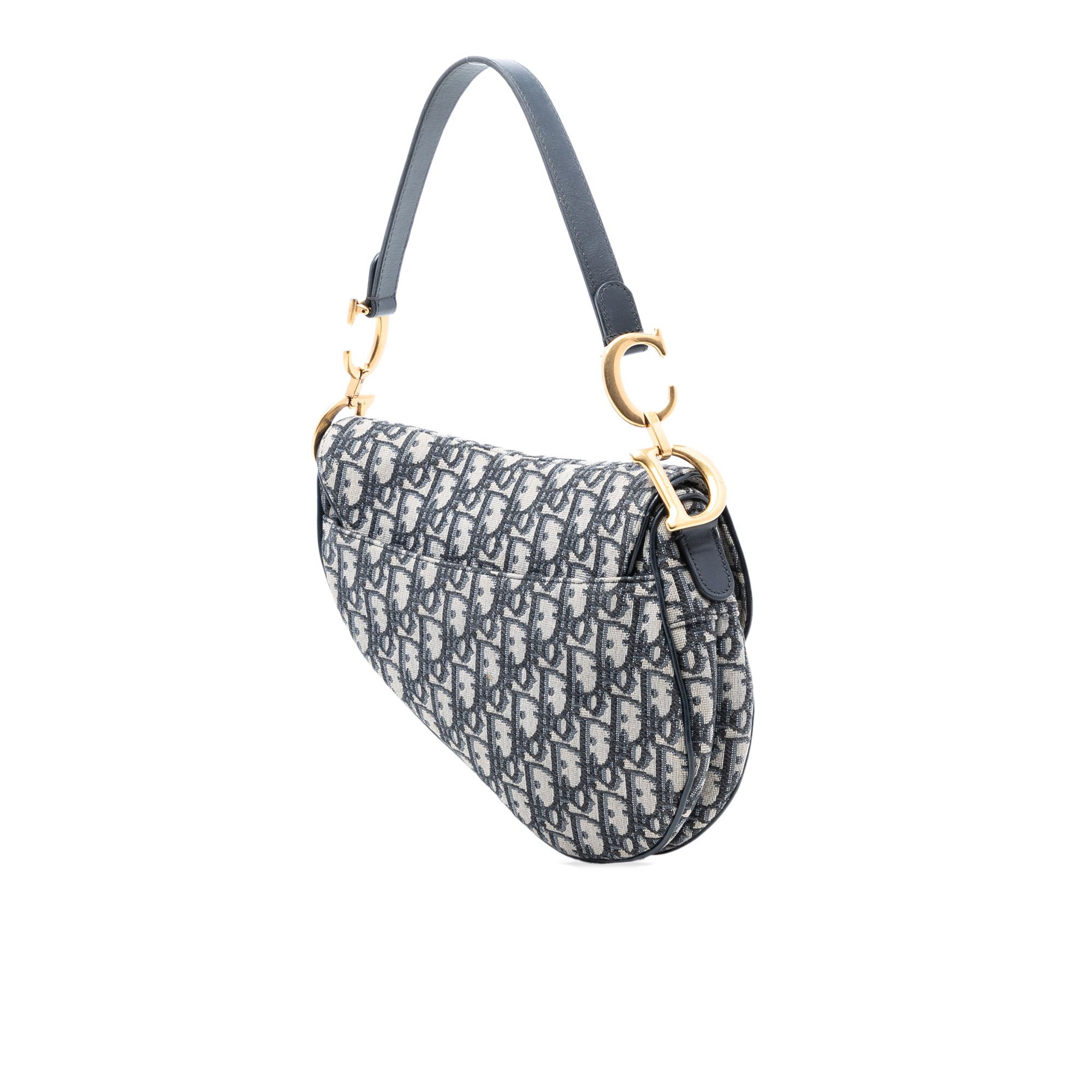 Dior Oblique Canvas Saddle Bag