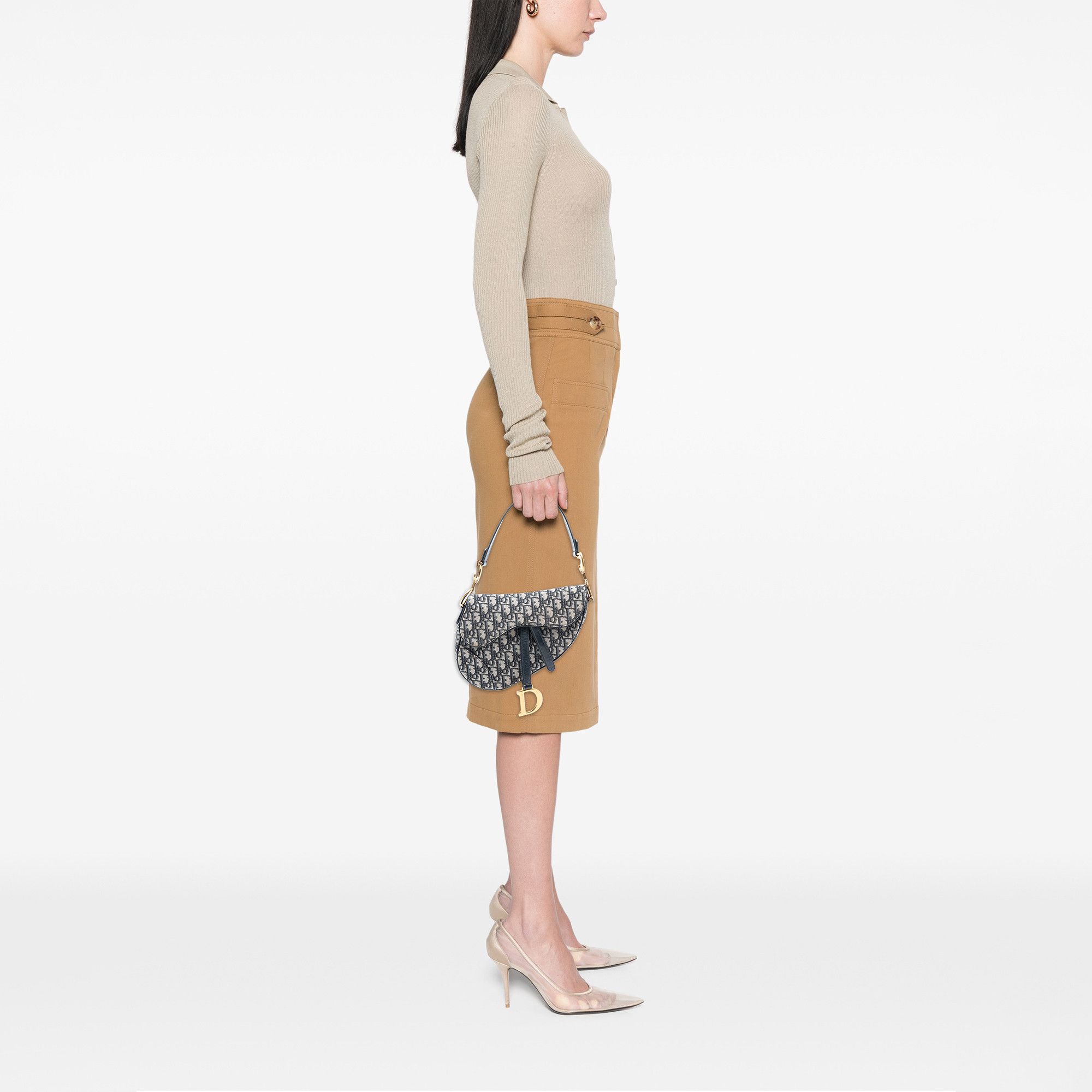 Dior Oblique Canvas Saddle Bag