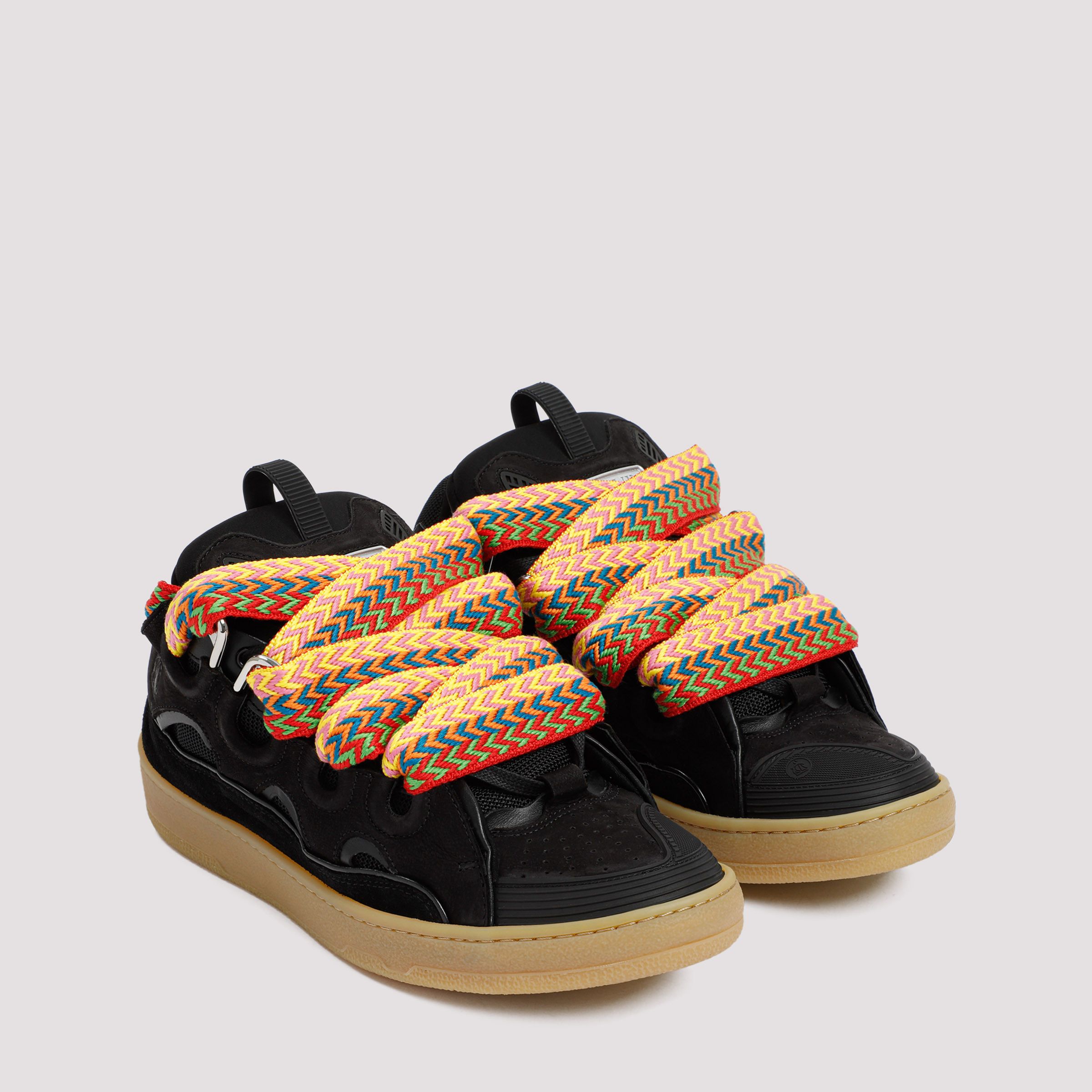 Lanvin Lanvin Leather Curb Sneakers Size US 11 / IT 41 - 3 Thumbnail