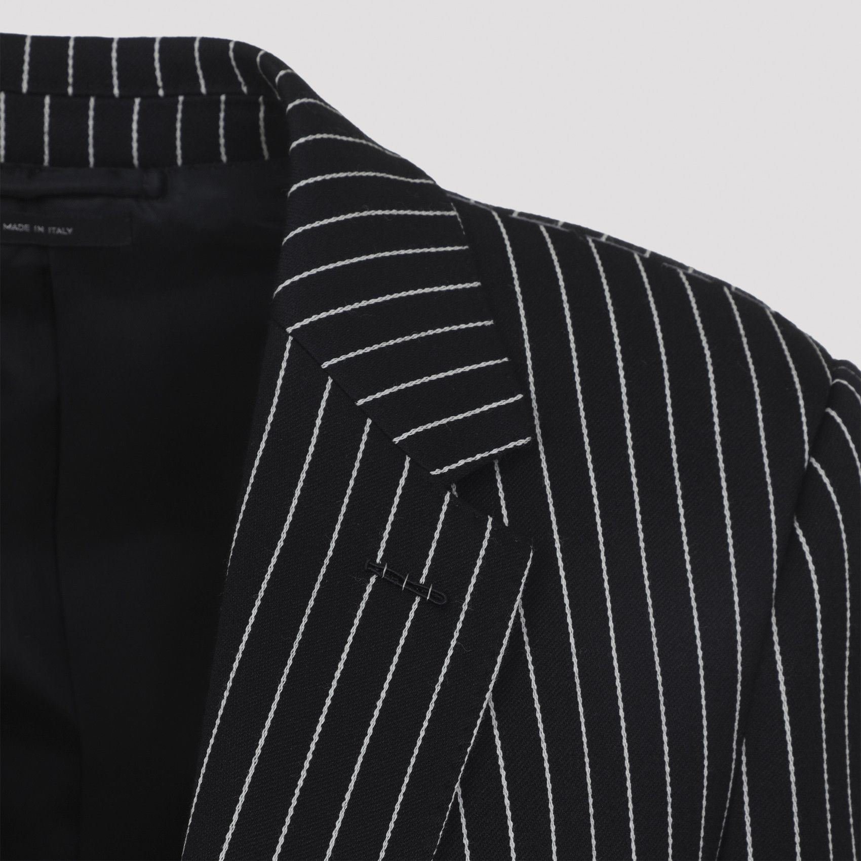Tom Ford Tom Ford Striped Wool Barathea Jacket Size M / US 6-8 / IT 42-44 - 4 Thumbnail