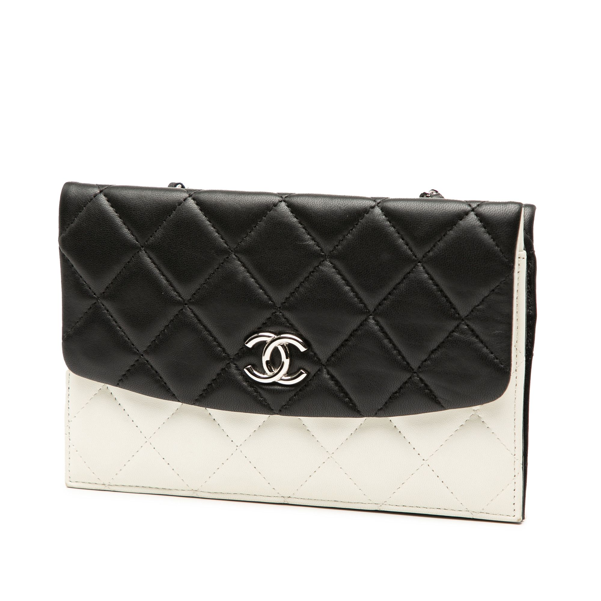 Chanel Chanel CC Bicolor Quilted Lambskin Double Sided Wallet on Chain Size ONE SIZE - 2 Thumbnail