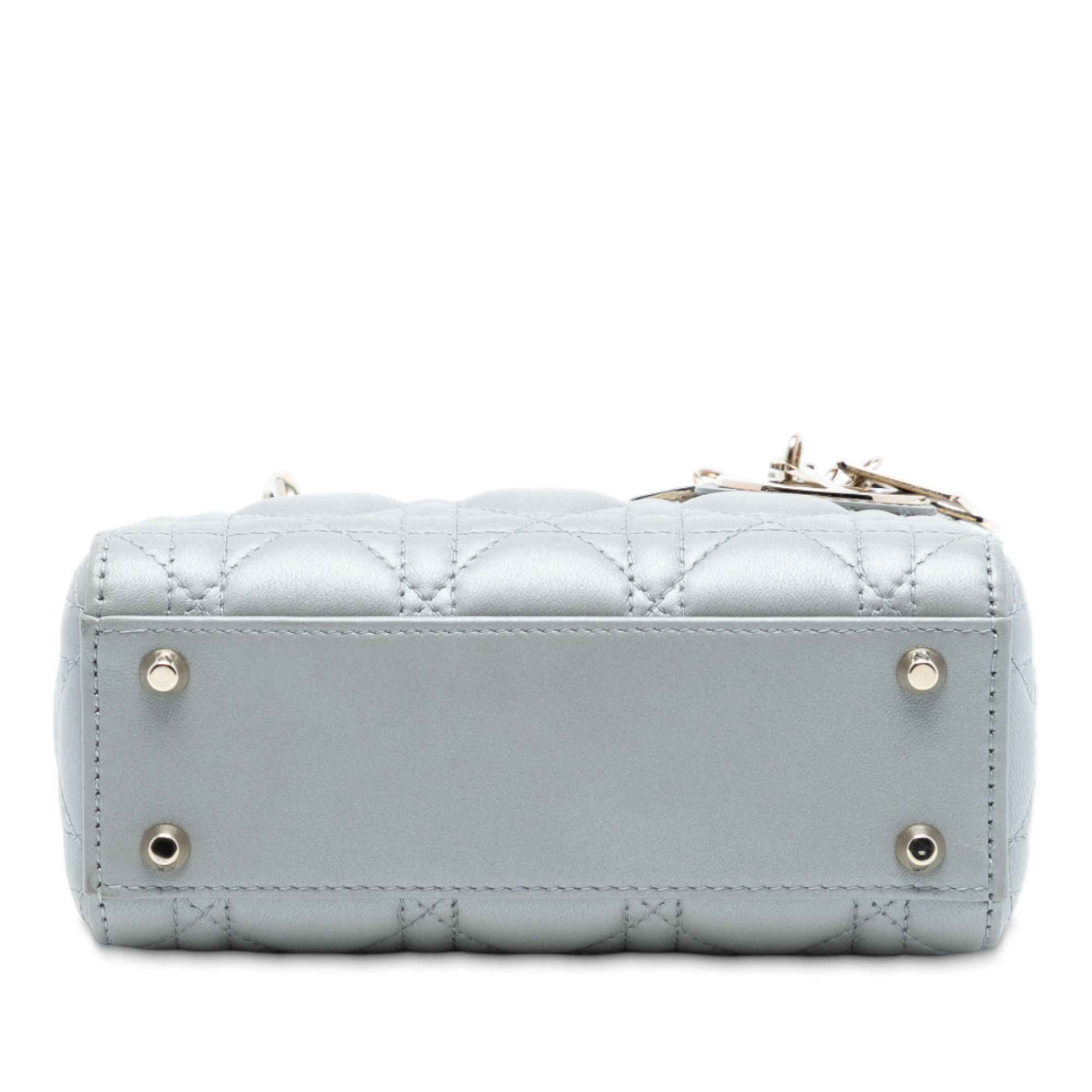 Dior Dior Mini Lambskin Cannage Lady Dior Size ONE SIZE - 3 Thumbnail