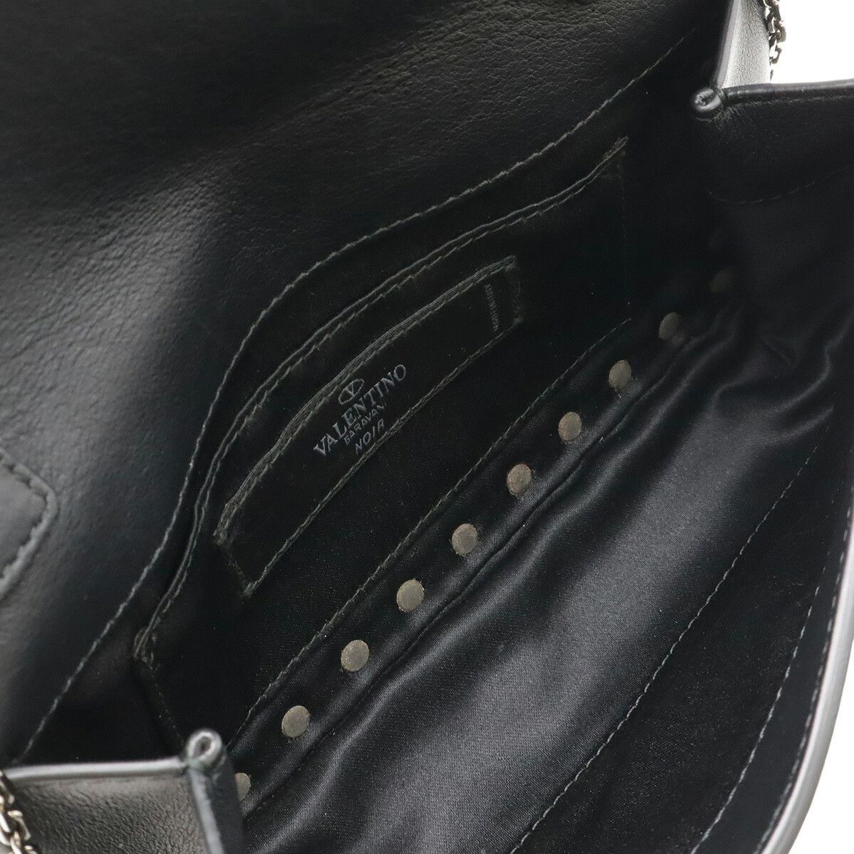 Valentino Valentino Valentino Garavani Rockstuds Leather Shoulder Bag Leather Shoulder Bag DUTY FREE for USA Size ONE SIZE - 5 Thumbnail