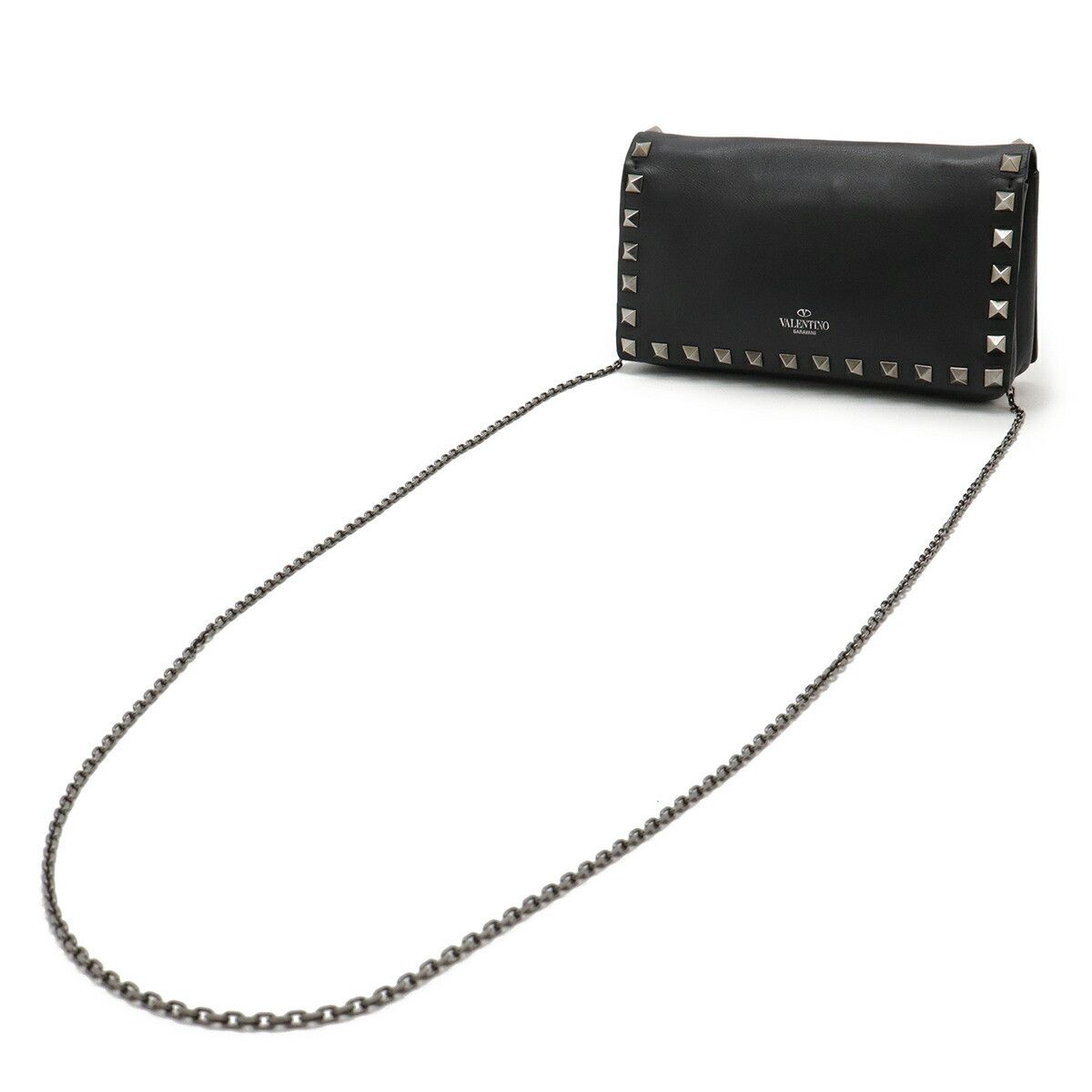 Valentino Valentino Valentino Garavani Rockstuds Leather Shoulder Bag Leather Shoulder Bag DUTY FREE for USA Size ONE SIZE - 2 Thumbnail