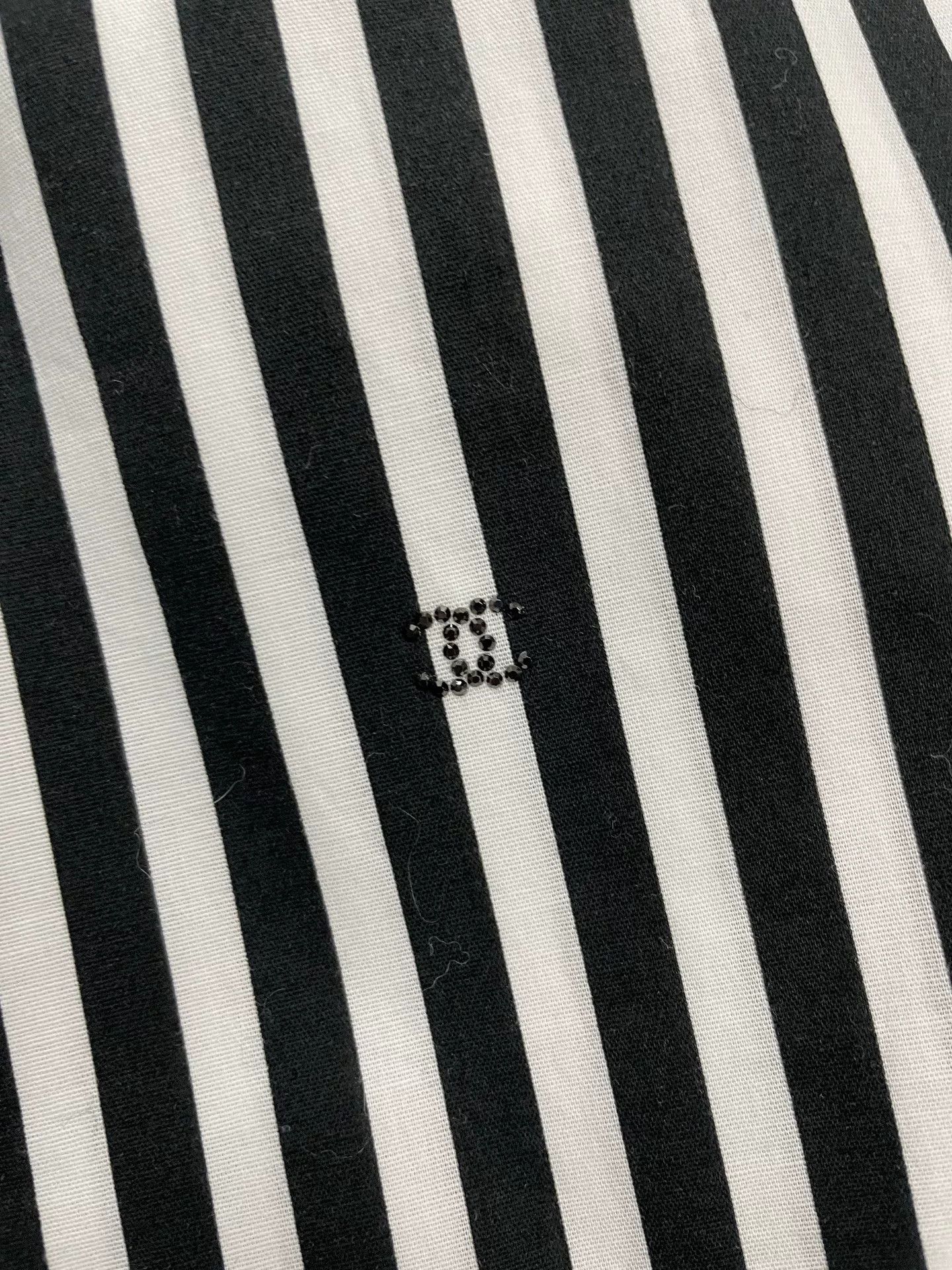Chanel Chanel Coco Beach Striped Logo Mini Skirt Size US 36 / EU 52 - 2 Thumbnail