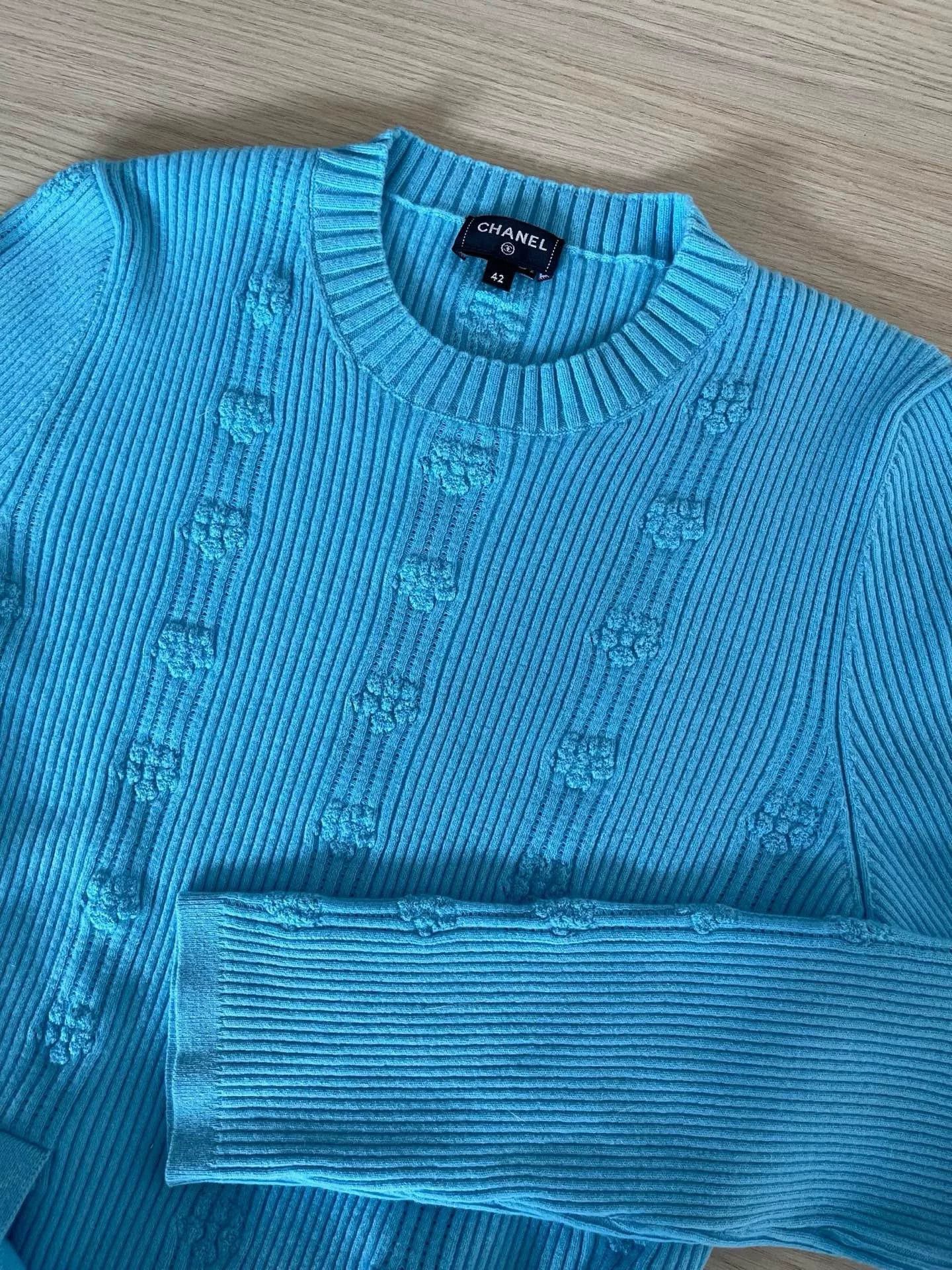 Chanel Chanel 2025 Blue Belted Top Size US M / EU 48-50 / 2 - 5 Thumbnail