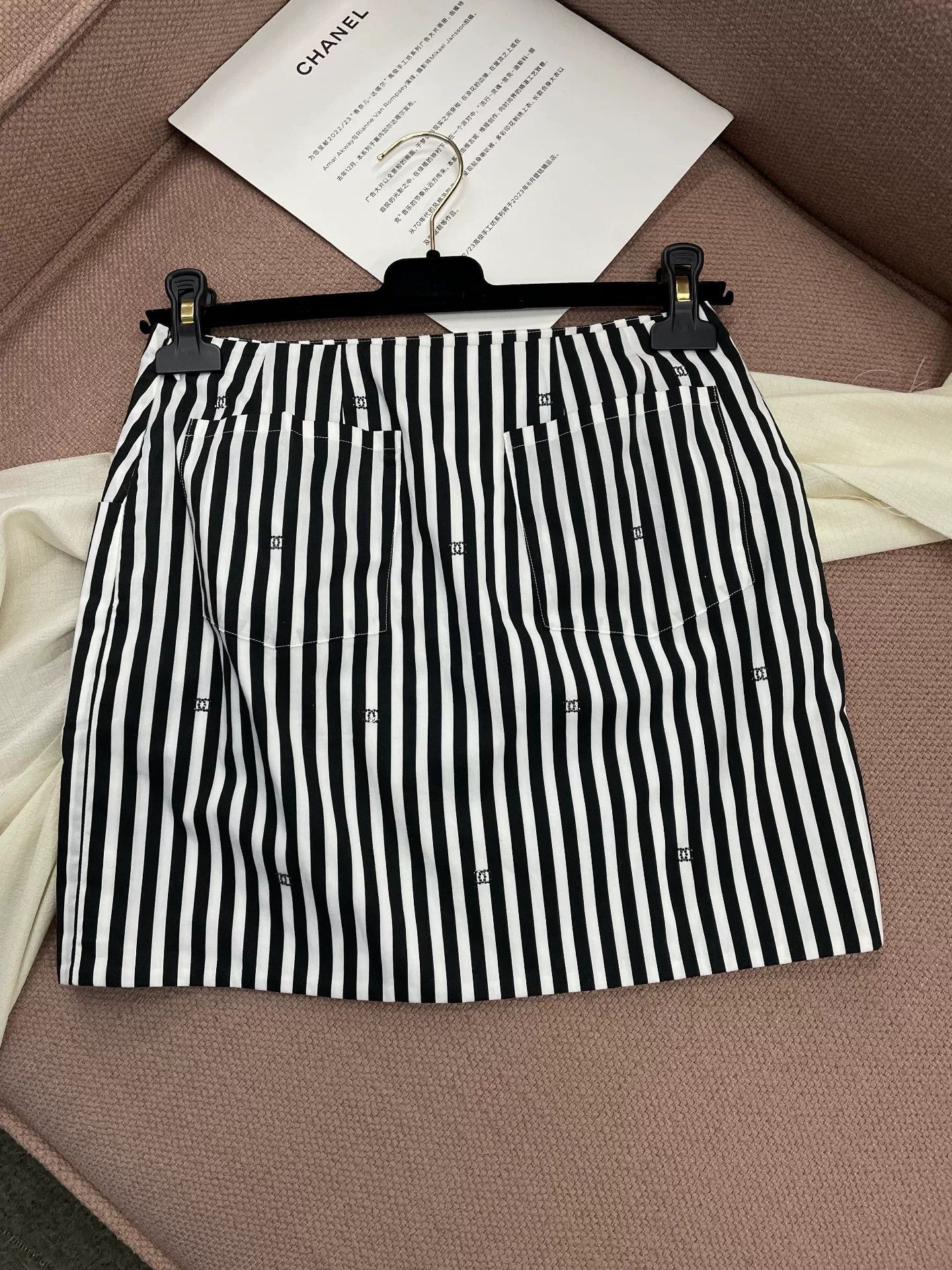 Chanel Chanel Coco Beach Striped Mini Skirt Size US 36 / EU 52 - 3 Thumbnail