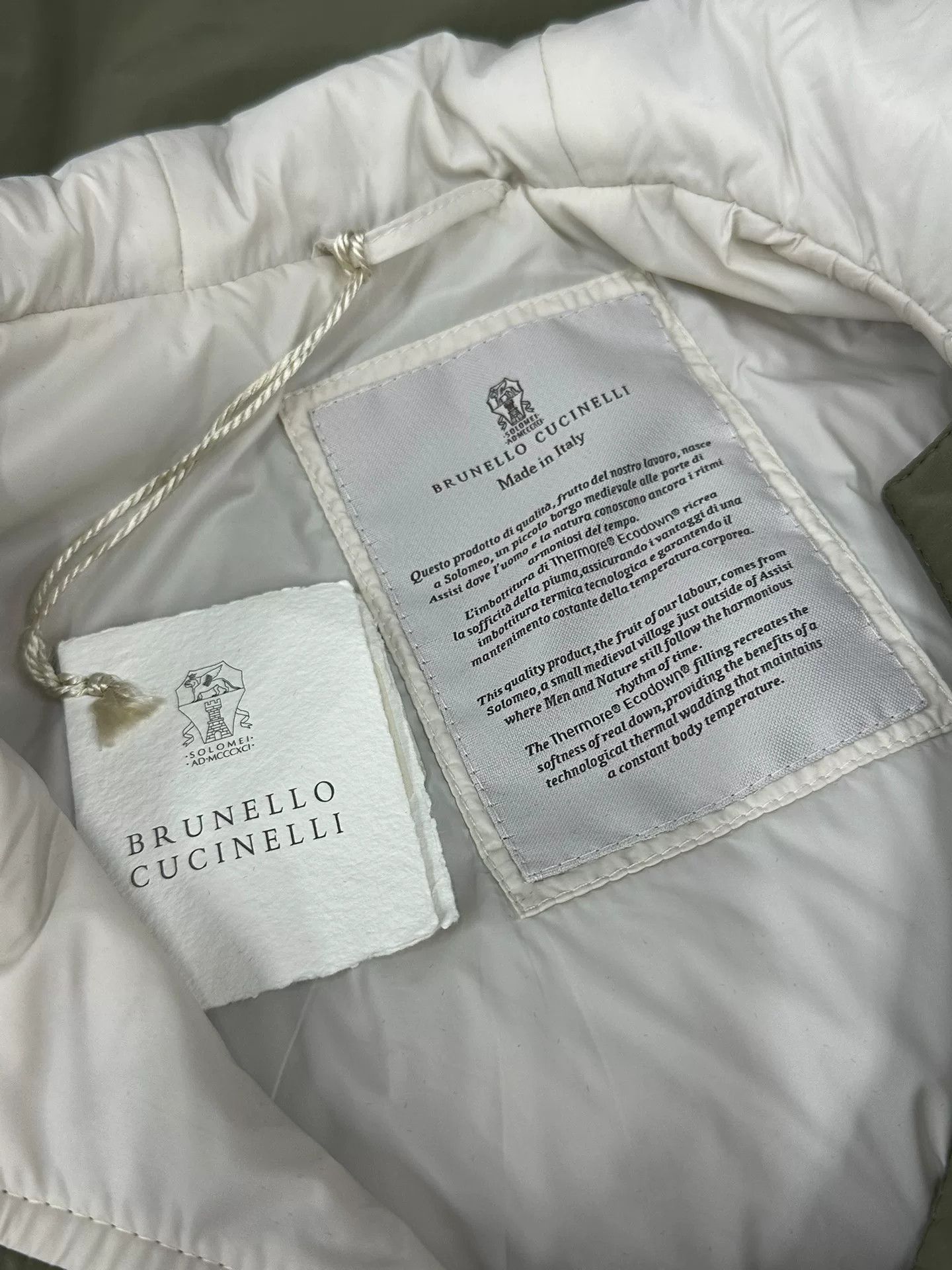 Brunello Cucinelli Brunello Cucinelli Green Cotton Coat Size US M / EU 48-50 / 2 - 4 Thumbnail