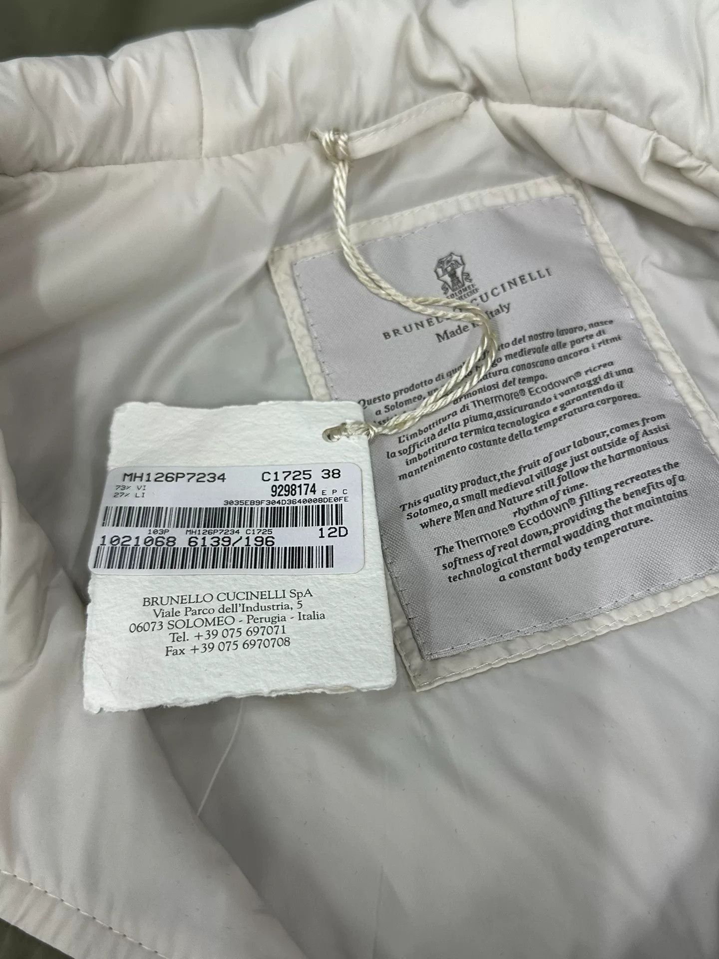 Brunello Cucinelli Brunello Cucinelli Green Cotton Coat Size US M / EU 48-50 / 2 - 5 Thumbnail
