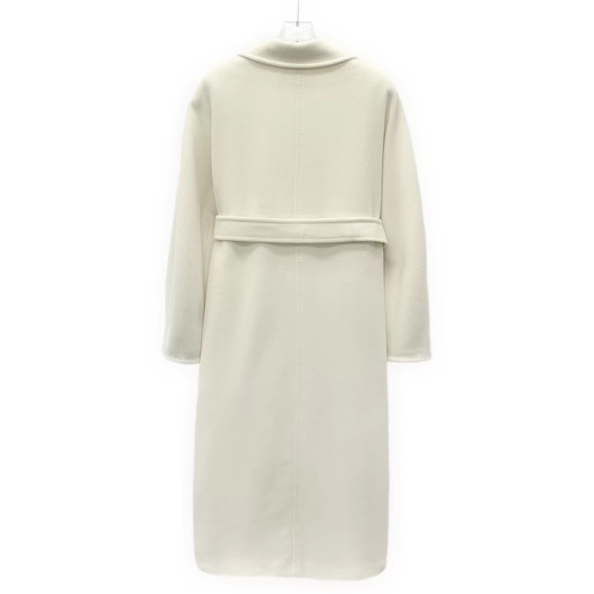 Max Mara cream wool double-breasted coat with belt Size US S / EU 44-46 / 1 - 2 Thumbnail