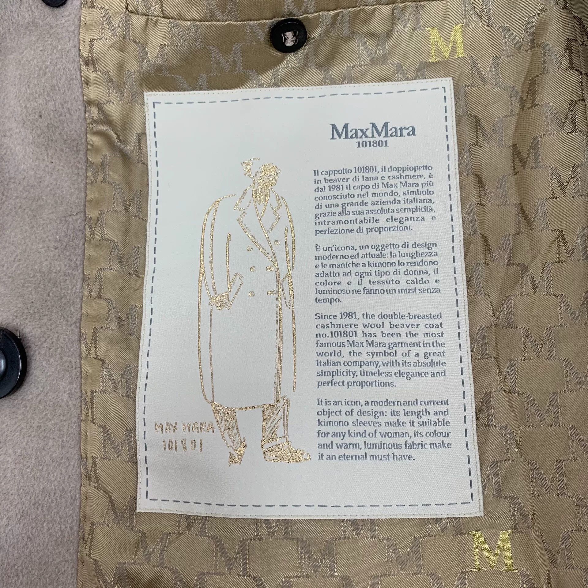 Max Mara maxmara double-breasted wool coat in beige Size US M / EU 48-50 / 2 - 7 Thumbnail
