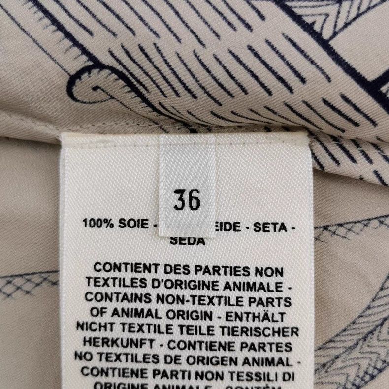 Hermes Hermès Silk Dress with Chain Pattern Size 36 - 4 Thumbnail