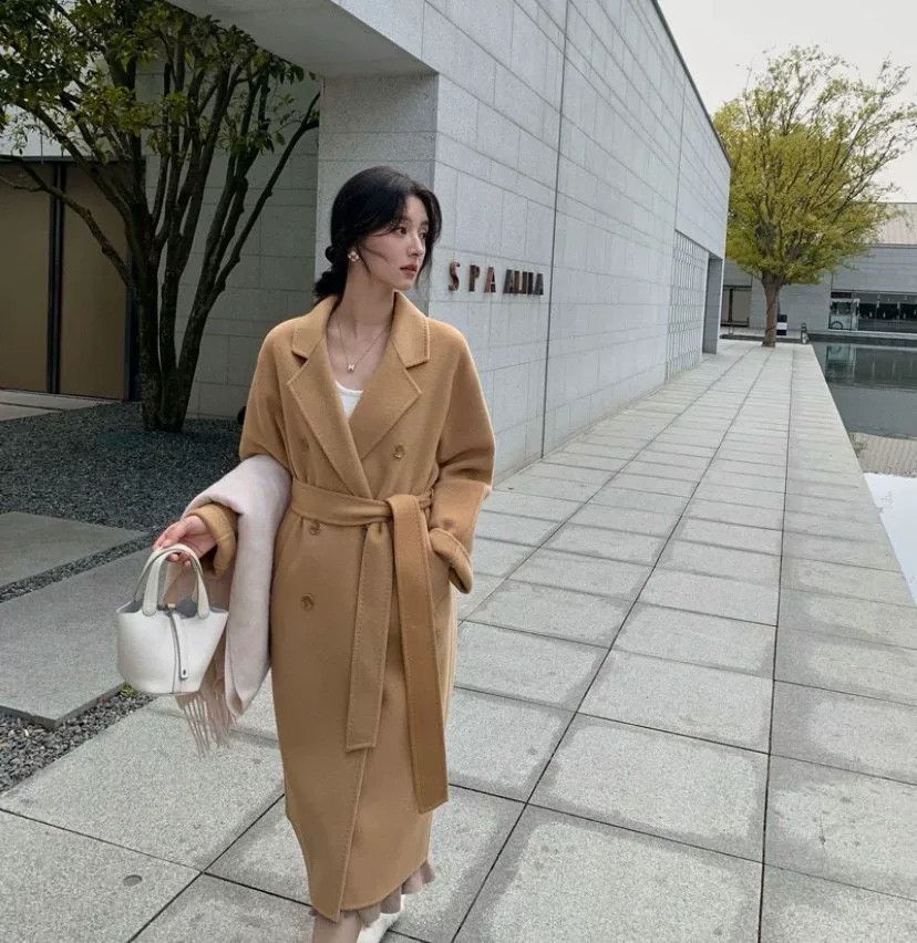 Max Mara maxmara double-breasted camel coat Size US L / EU 52-54 / 3 - 8 Thumbnail