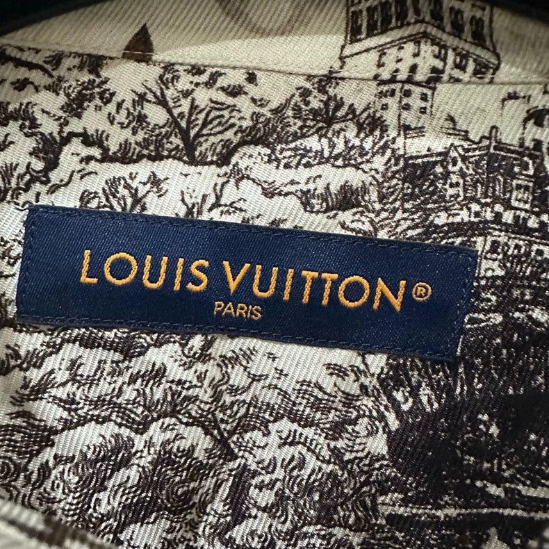 Louis Vuitton Louis Vuitton Silk City Logo Print Shirt Size US L / EU 52-54 / 3 - 4 Thumbnail