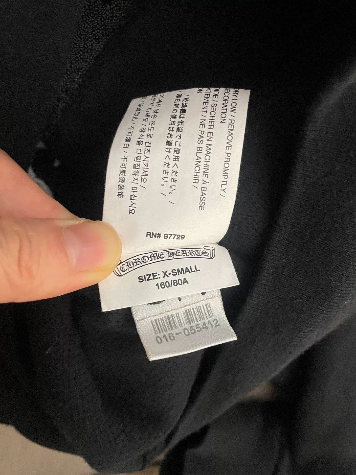 Chrome Hearts Chrome Hearts Bella Collaborative Black Cropped Hoodie Size US XS / EU 42 / 0 - 4 Thumbnail