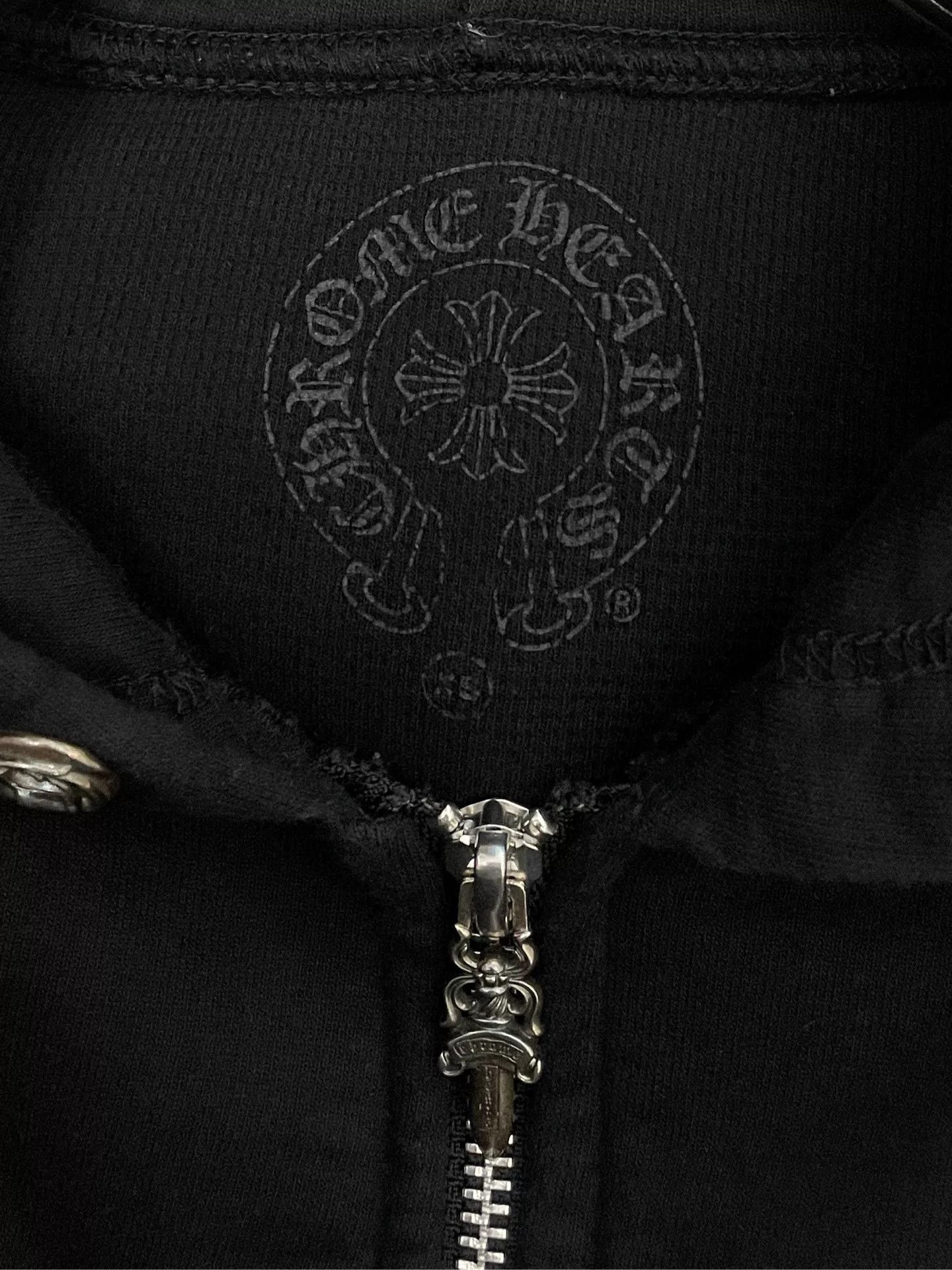 Chrome Hearts Chrome Hearts Bella Collaborative Black Cropped Hoodie Size US XS / EU 42 / 0 - 7 Thumbnail