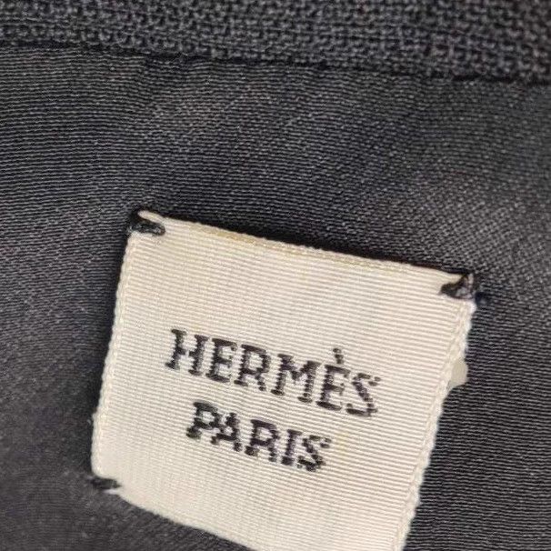 Hermes Hermes Black V-Neck Wool Dress Size 34 Size 34 - 4 Thumbnail