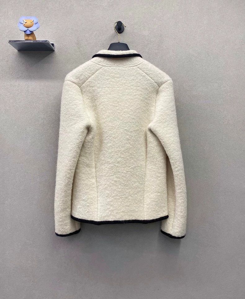 Louis Vuitton Louis Vuitton White Pearl Button Jacket Size US S / EU 44-46 / 1 - 3 Thumbnail