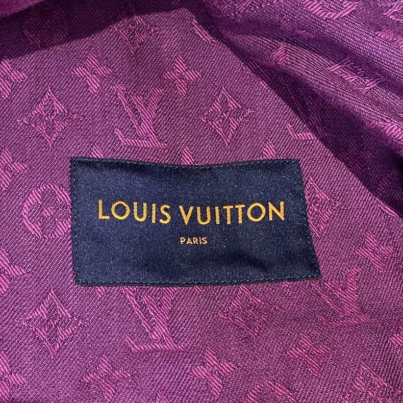 Louis Vuitton Louis Vuitton Purple Logo Denim Jacket Size US M / EU 48-50 / 2 - 6 Thumbnail