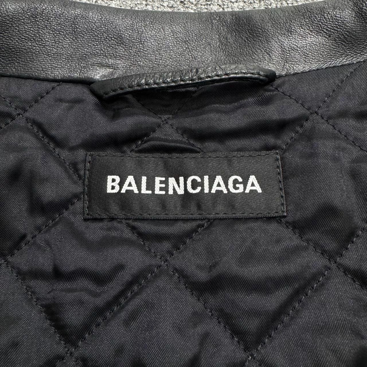 Balenciaga Balenciaga Leather Padded Jacket Size US L / EU 52-54 / 3 - 4 Thumbnail