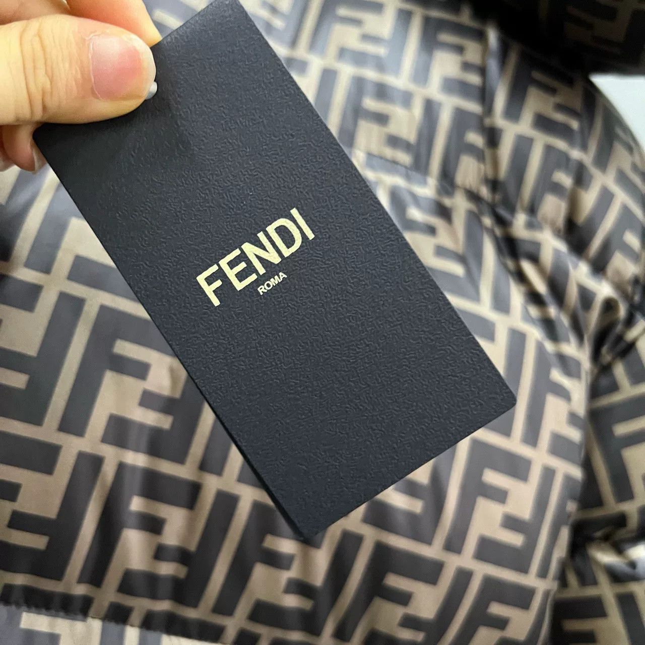 Fendi Double F Reversible Puffer Coat