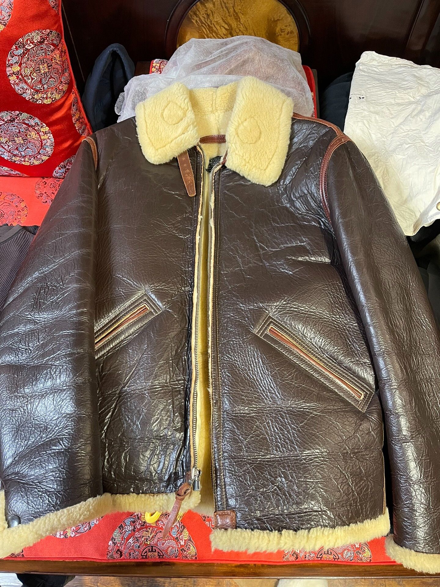 The Real McCoy's real mccoy b6 leather flight jacket Size US M / EU 48-50 / 2 - 5 Thumbnail