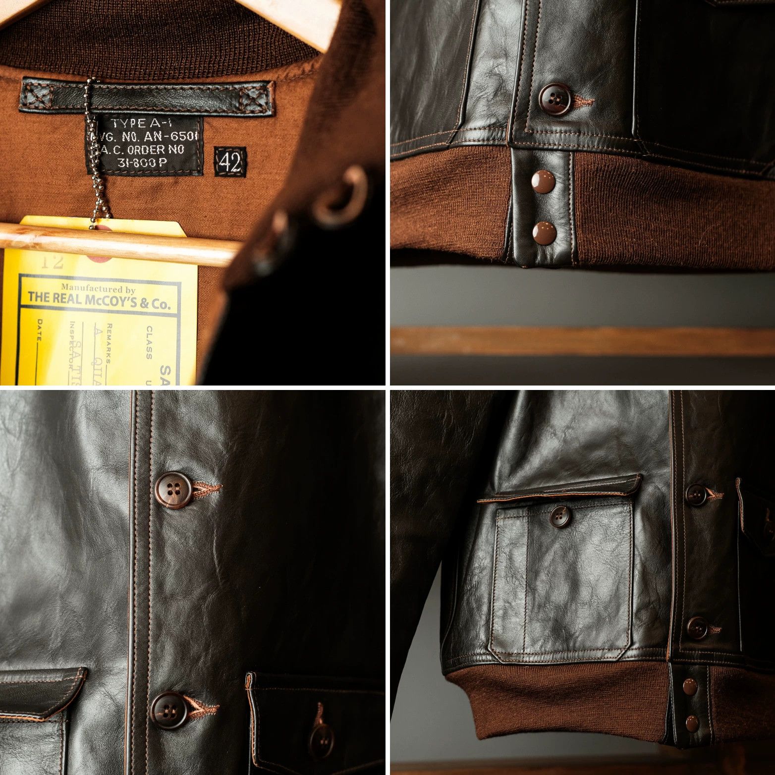 The Real McCoy's real mccoy's type a-1 leather jacket Size US L / EU 52-54 / 3 - 8 Thumbnail