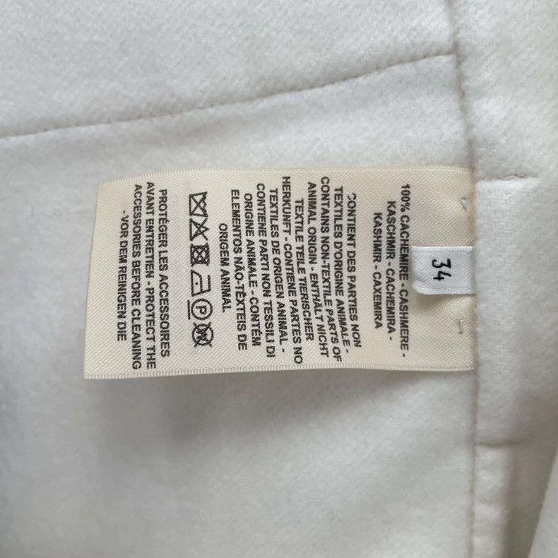Hermes Hermes Cashmere Coat Size 34 White Size US XS / EU 42 / 0 - 5 Thumbnail