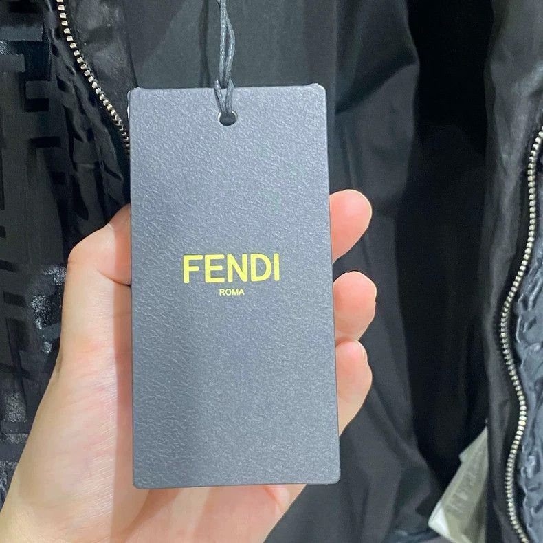 Fendi Fendi Black Logo Detachable Fur Collar Jacket Size US S / EU 44-46 / 1 - 7 Thumbnail