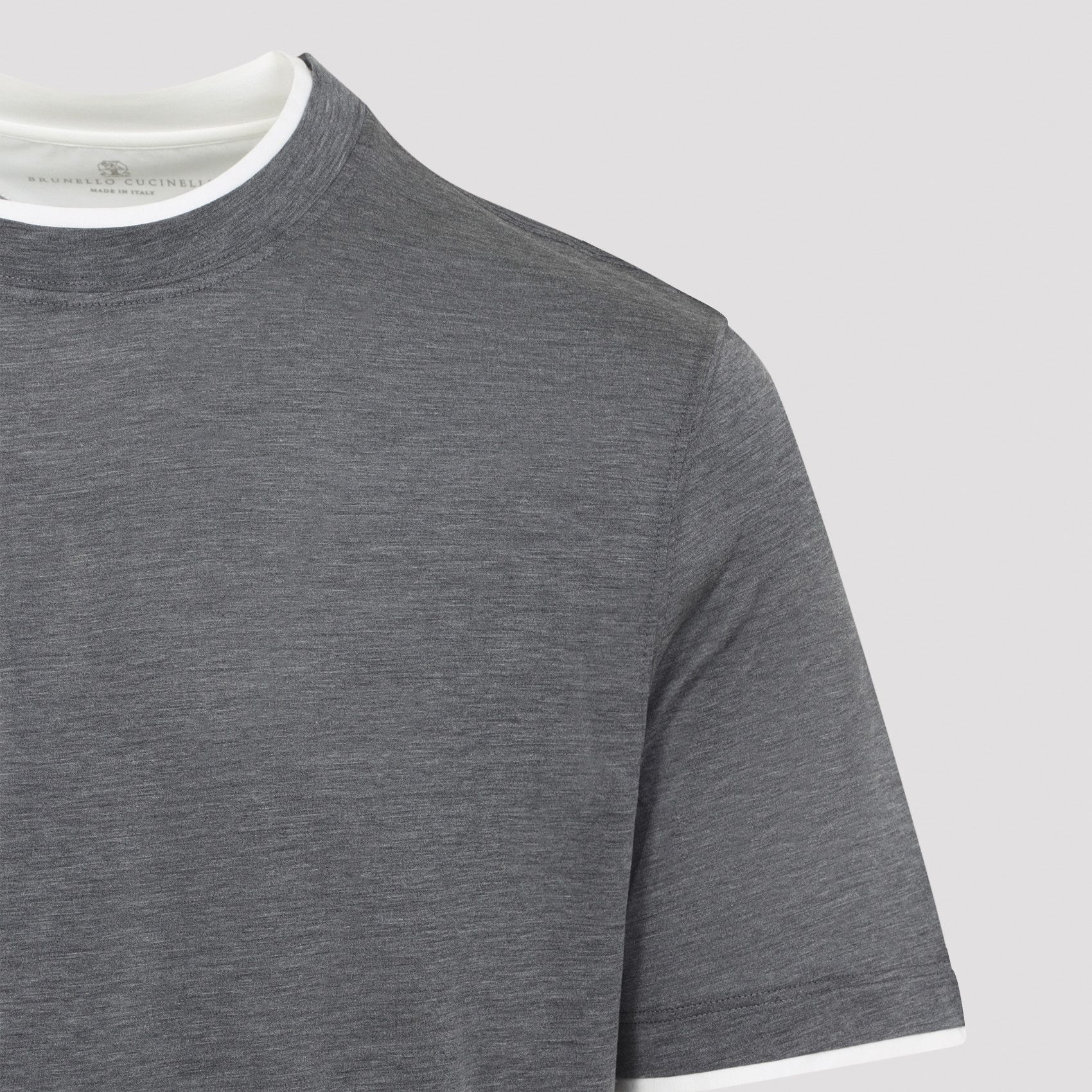 Brunello Cucinelli Brunello Cucinelli Silk T-shirt Size US L / EU 52-54 / 3 - 3 Thumbnail