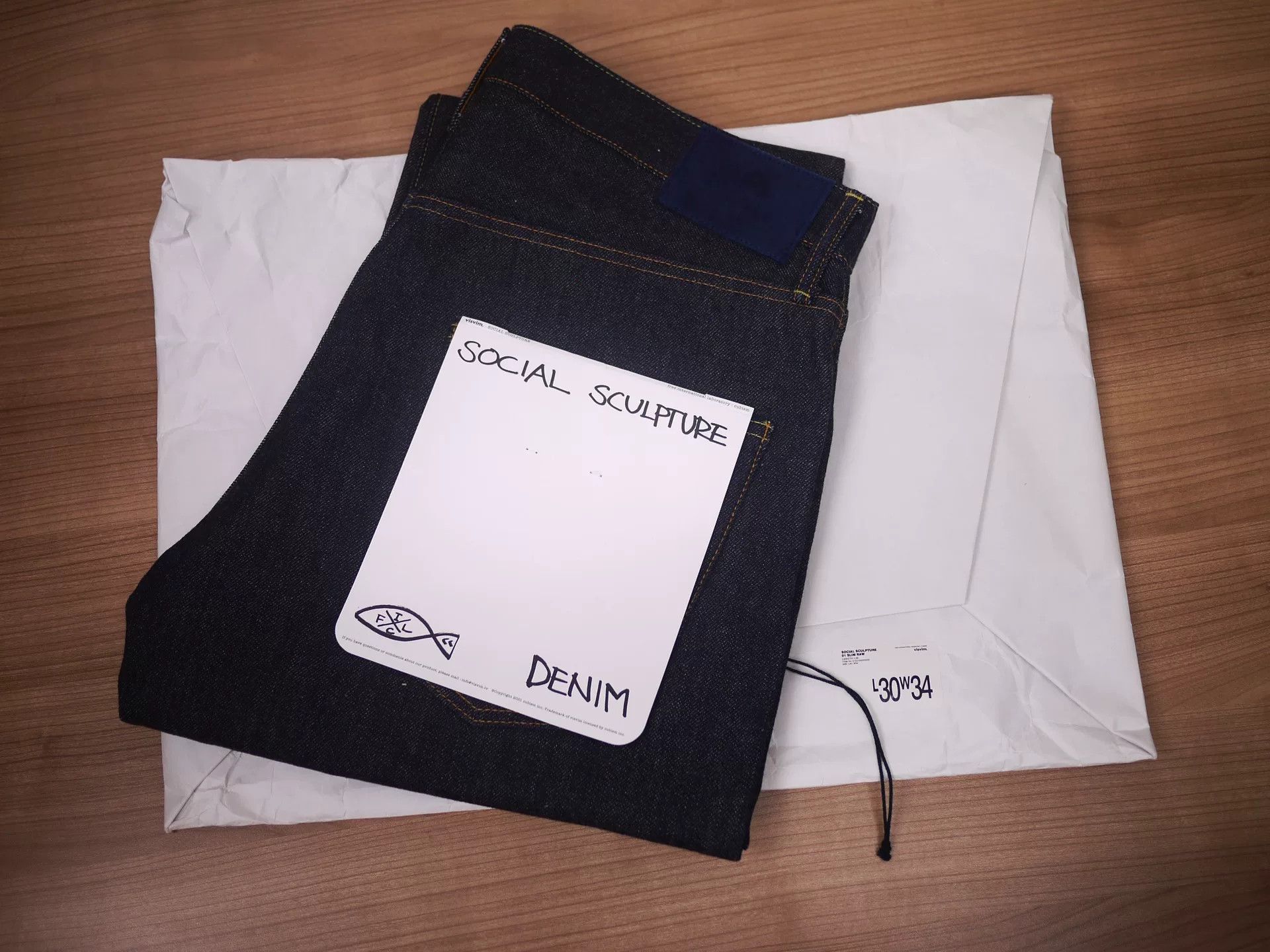 Visvim visvim social sculpture raw 01slim jeans Size US 34 / EU 50 - 6 Thumbnail