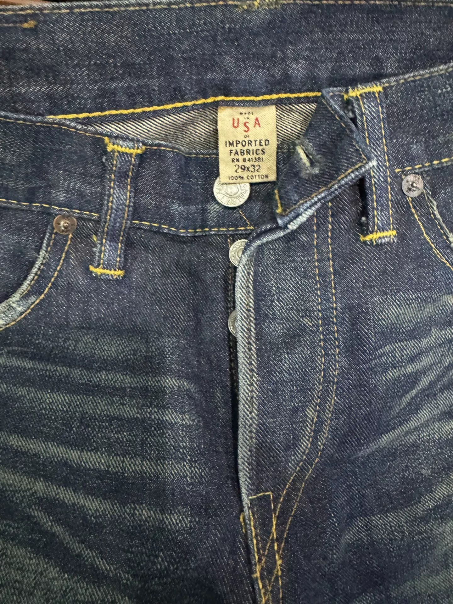 RRL Ralph Lauren RRL Classic Blue Denim Pants Size US 29 - 2 Thumbnail
