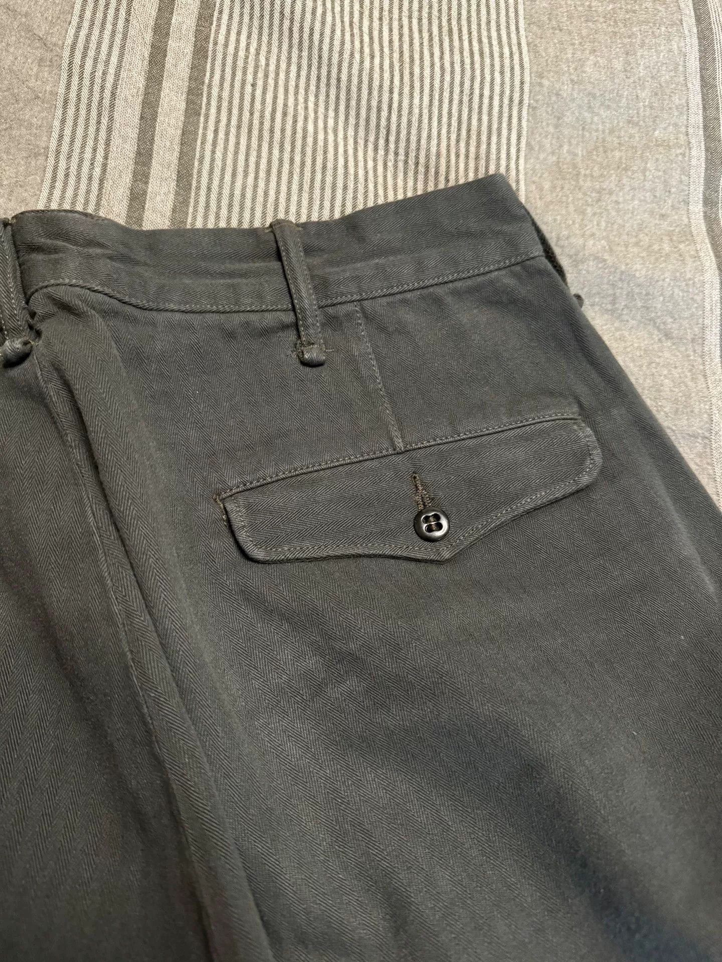 RRL Ralph Lauren vintage black gray military officer pants Size US 32 / EU 48 - 7 Thumbnail