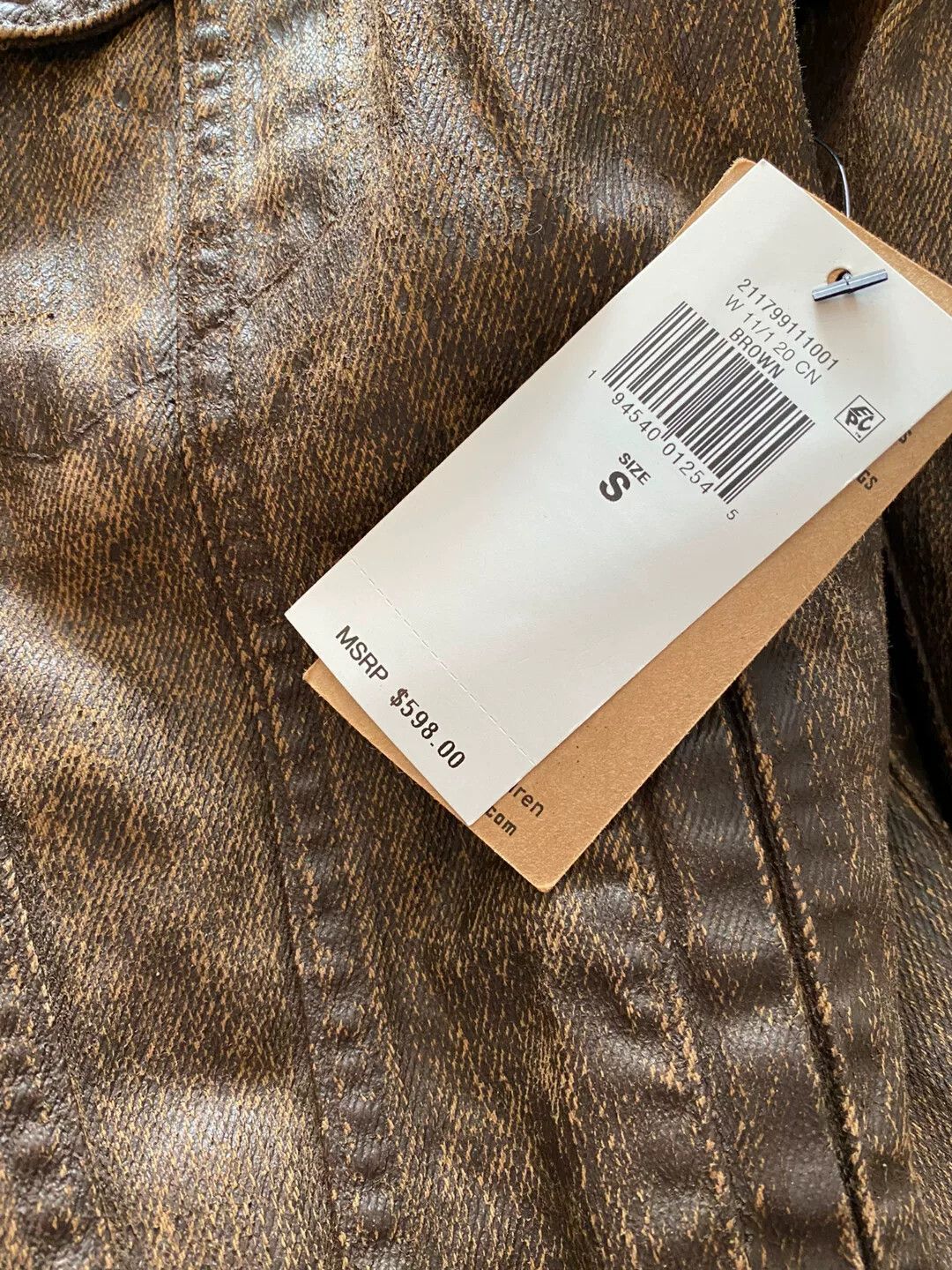 Polo Ralph Lauren brown leather jacket with fur collar Size US S / EU 44-46 / 1 - 4 Thumbnail
