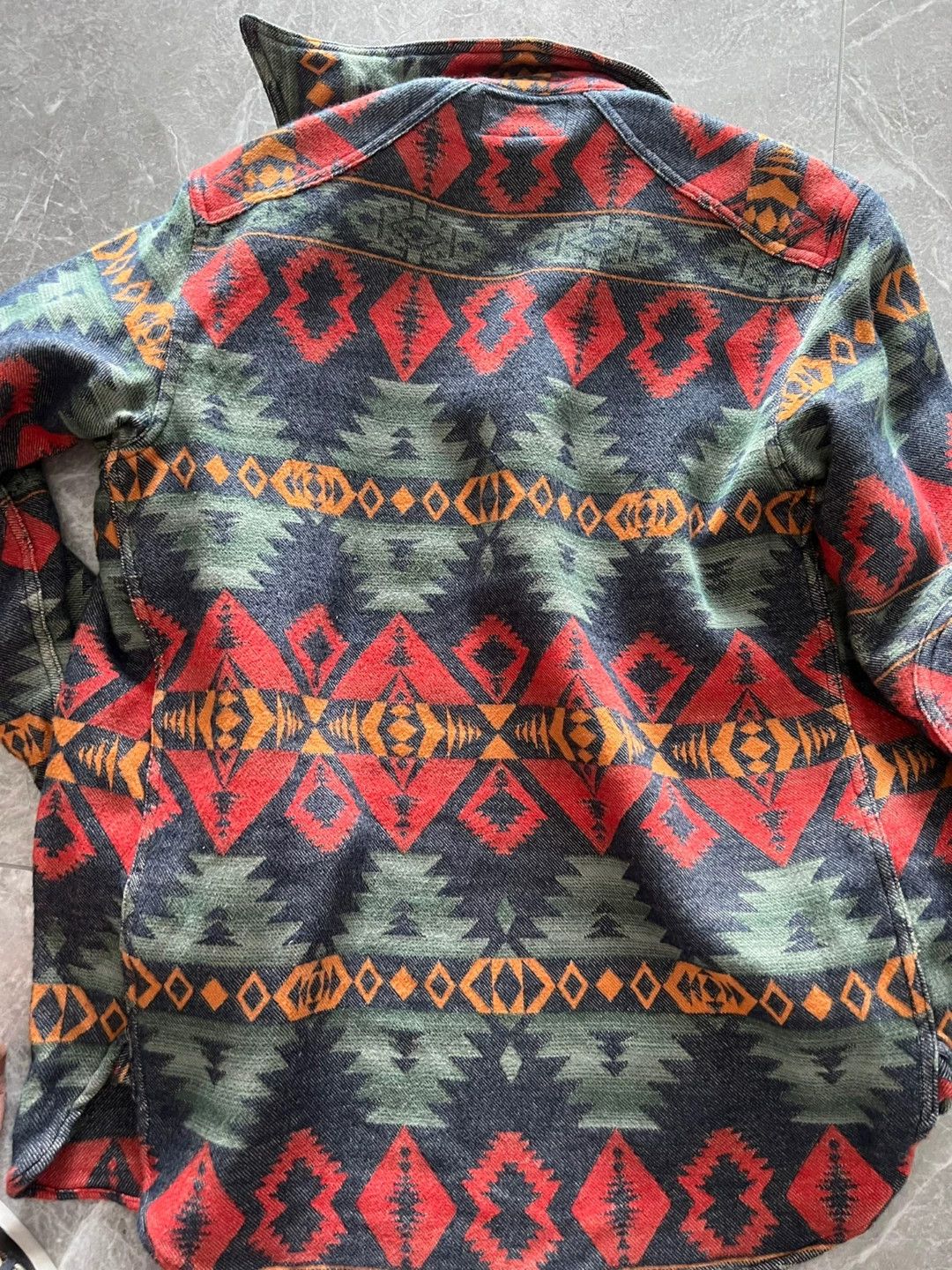 RRL Ralph Lauren RRL Southwest Pattern Flannel Shirt Size US XS / EU 42 / 0 - 7 Thumbnail
