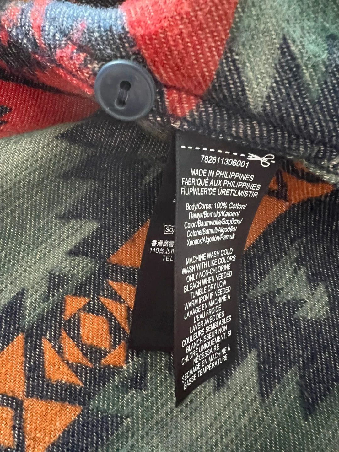 RRL Ralph Lauren RRL Southwest Pattern Flannel Shirt Size US XS / EU 42 / 0 - 6 Thumbnail
