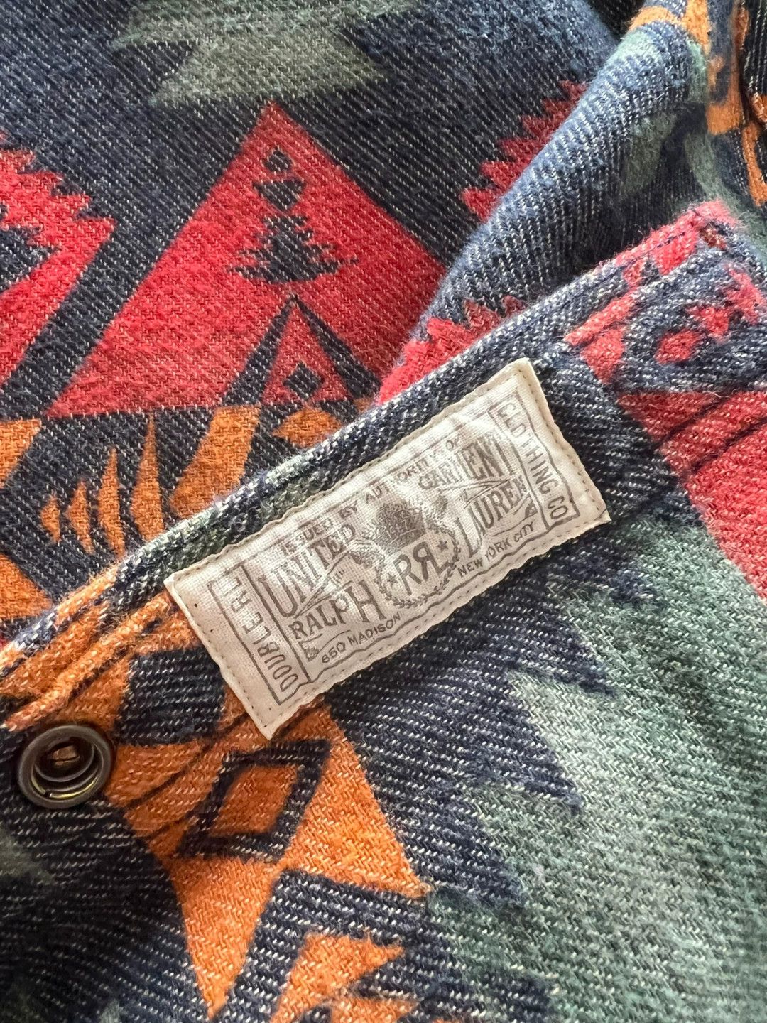 RRL Ralph Lauren RRL Southwest Pattern Flannel Shirt Size US XS / EU 42 / 0 - 5 Thumbnail