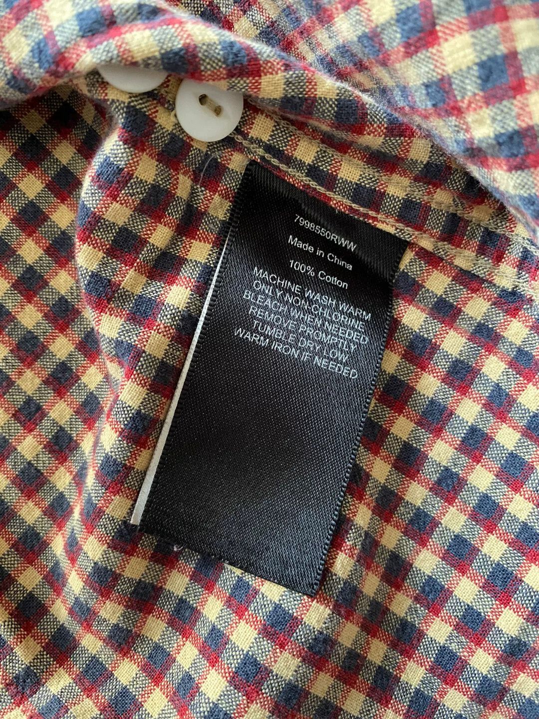 RRL Ralph Lauren rrl long sleeve checkered shirt in brown Size US XS / EU 42 / 0 - 5 Thumbnail