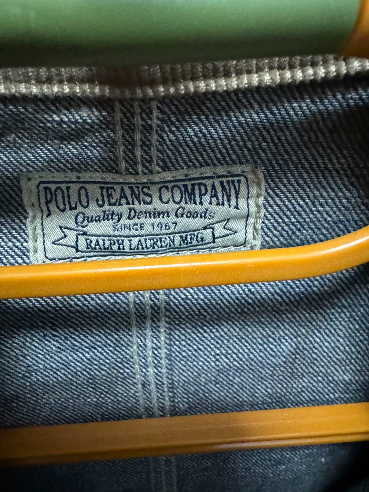 RRL Ralph Lauren RRL Vintage Style Denim Jacket with Brown Collar Size US M / EU 48-50 / 2 - 2 Thumbnail