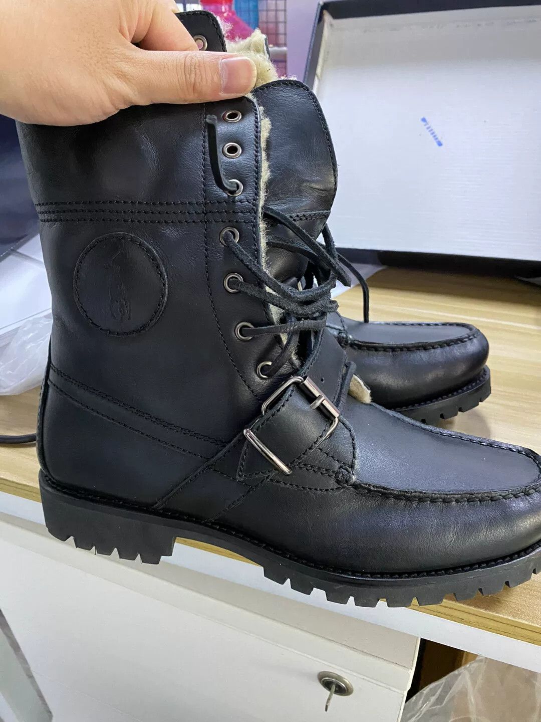Polo Ralph Lauren ralph lauren leather snow boots for men Size US 8.5 / EU 41-42 - 4 Thumbnail