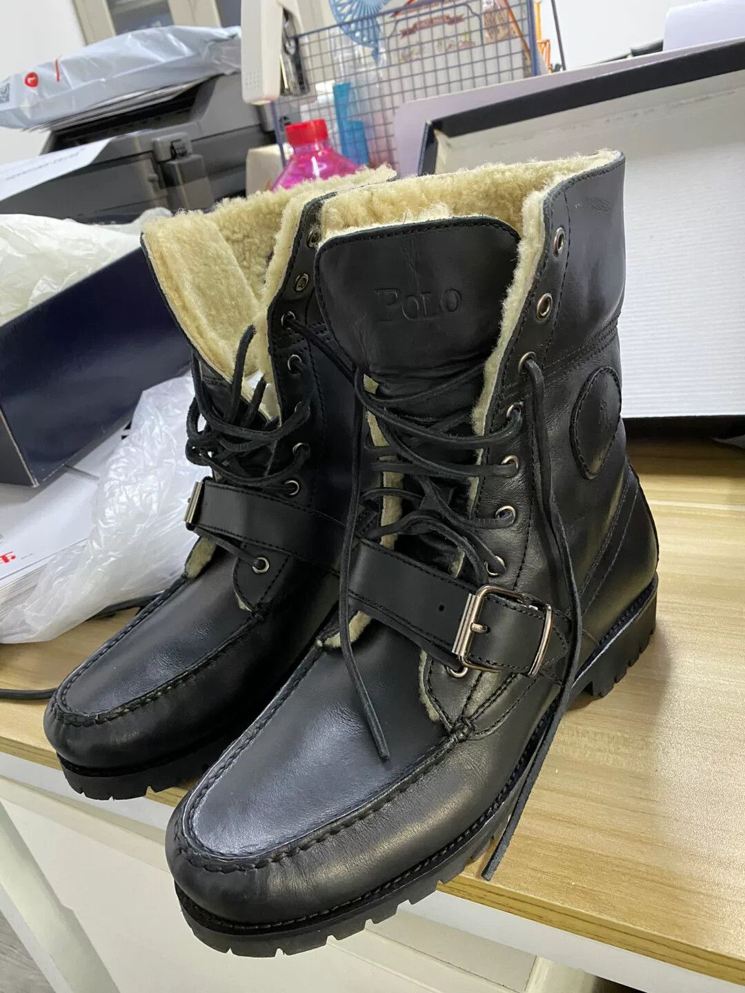 Polo Ralph Lauren ralph lauren leather snow boots for men Size US 8.5 / EU 41-42 - 2 Thumbnail