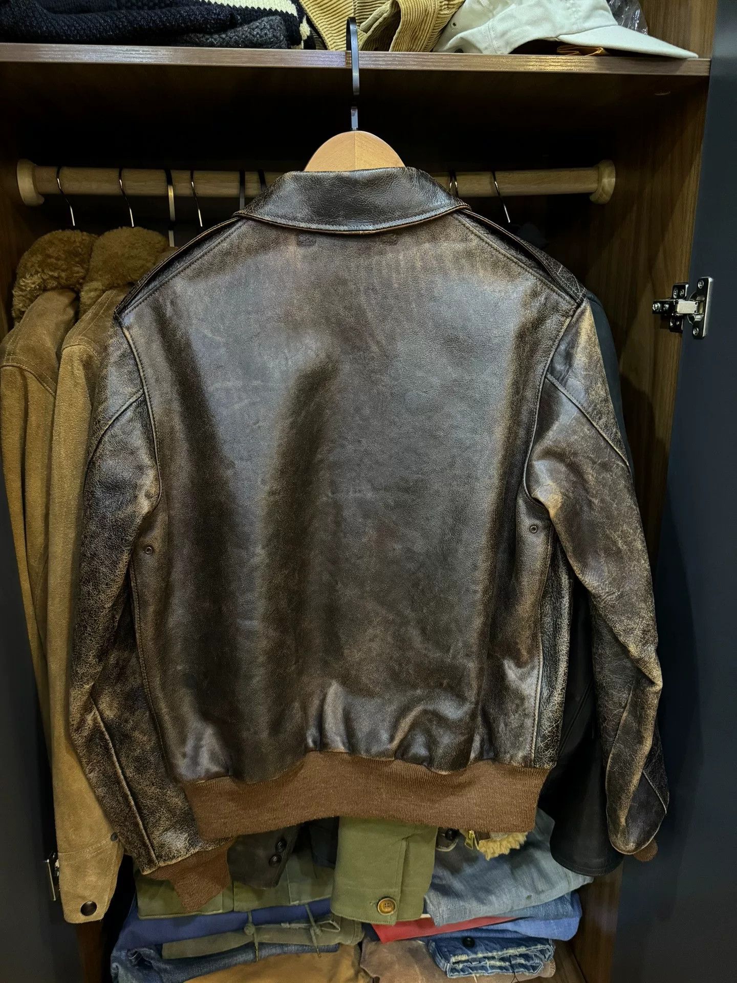 RRL Ralph Lauren real mccoy rrl vintage leather jacket Size US M / EU 48-50 / 2 - 7 Thumbnail