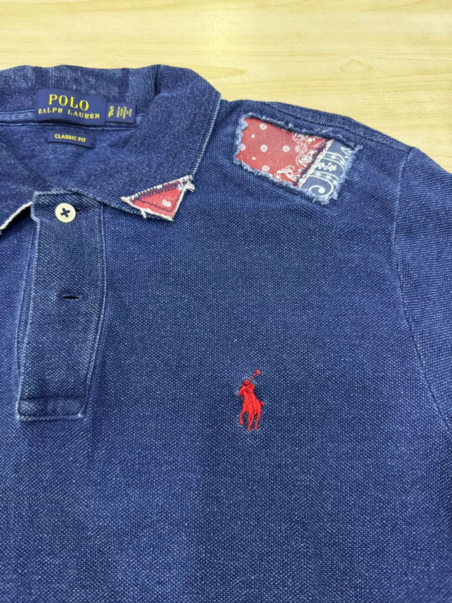 RRL Ralph Lauren rrl short sleeve polo shirt with patches Size US S / EU 44-46 / 1 - 2 Thumbnail