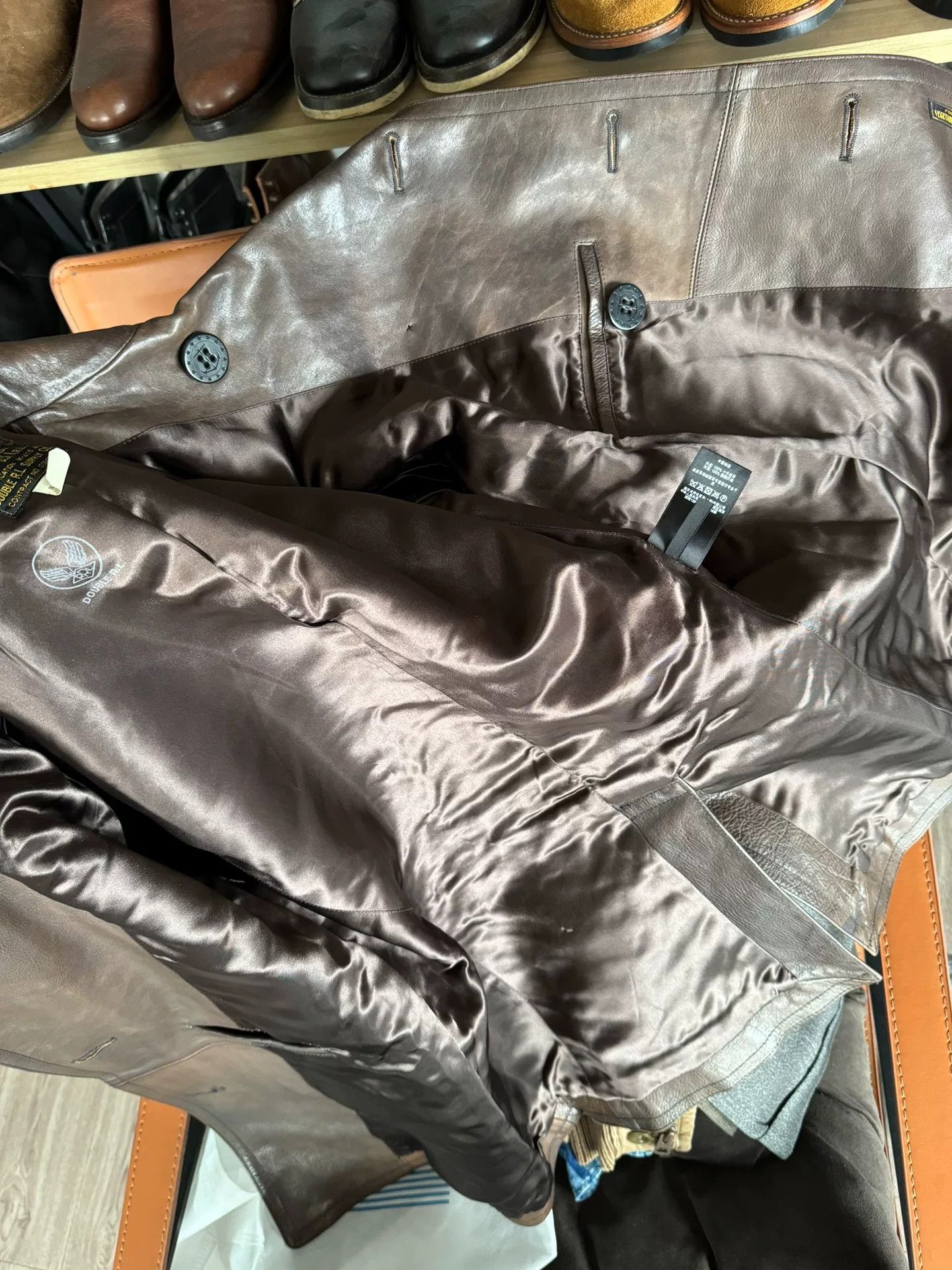 RRL Ralph Lauren vintage rrl leather jacket in medium size Size US M / EU 48-50 / 2 - 8 Thumbnail