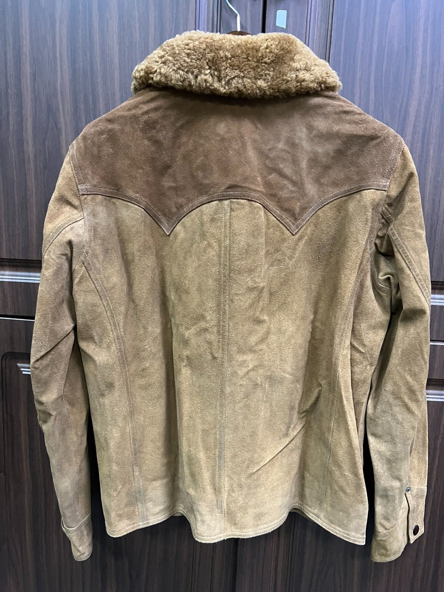 RRL Ralph Lauren RRL Shearling Brown Jacket with Fur Collar Size US M / EU 48-50 / 2 - 5 Thumbnail