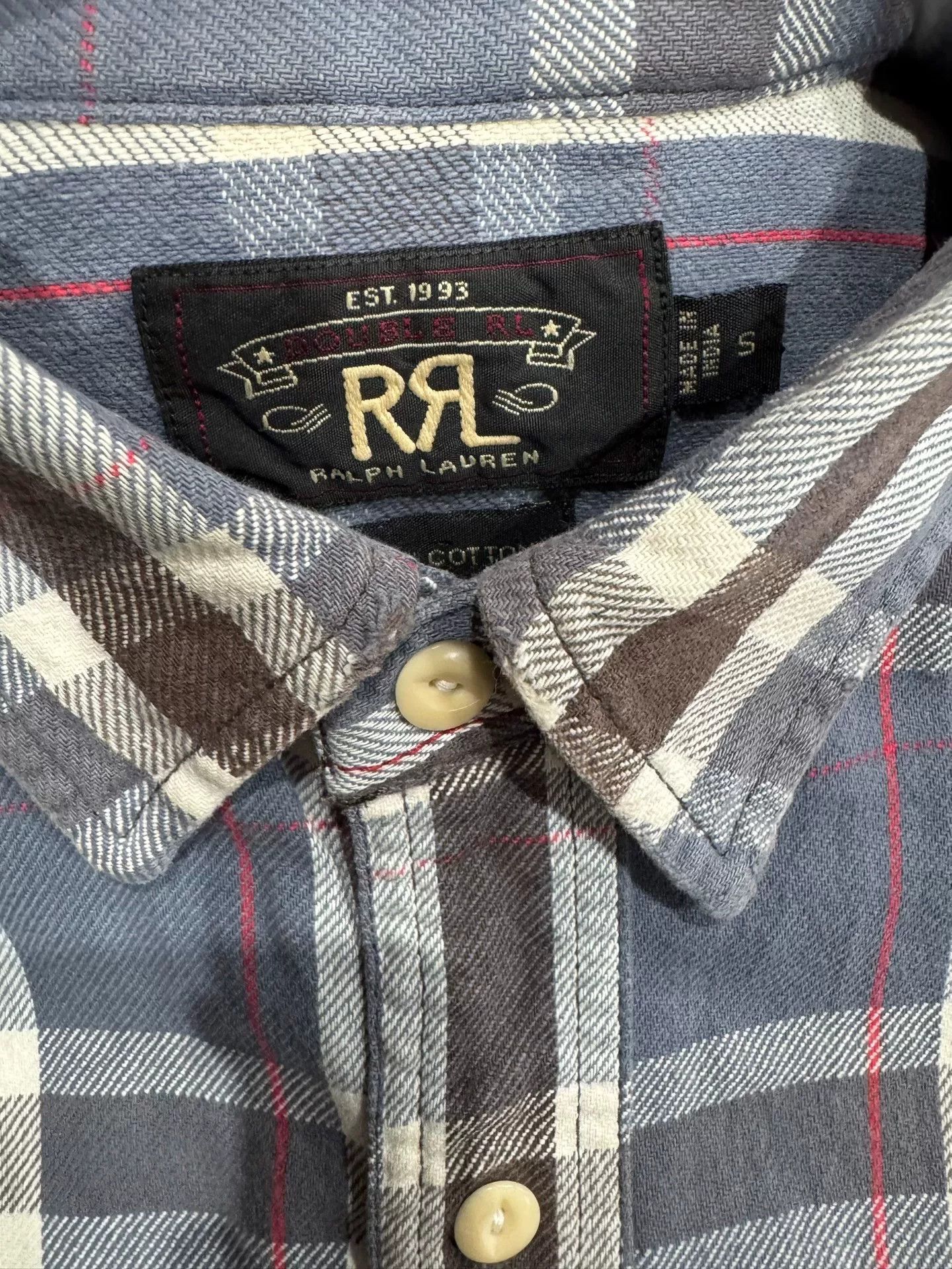 RRL Ralph Lauren classic plaid flannel shirt by RRL Size US S / EU 44-46 / 1 - 2 Thumbnail