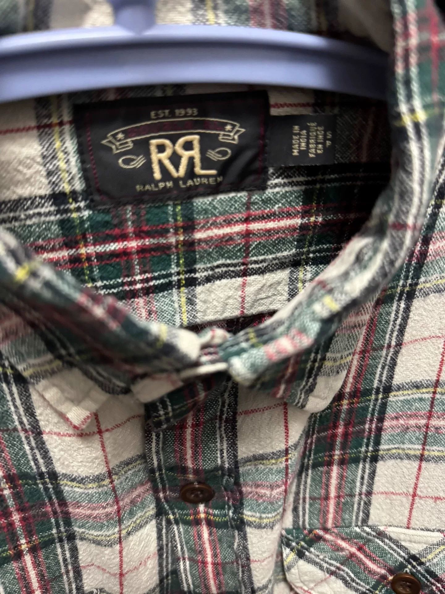 RRL Ralph Lauren plaid long sleeve shirt for casual wear Size US XS / EU 42 / 0 - 2 Thumbnail