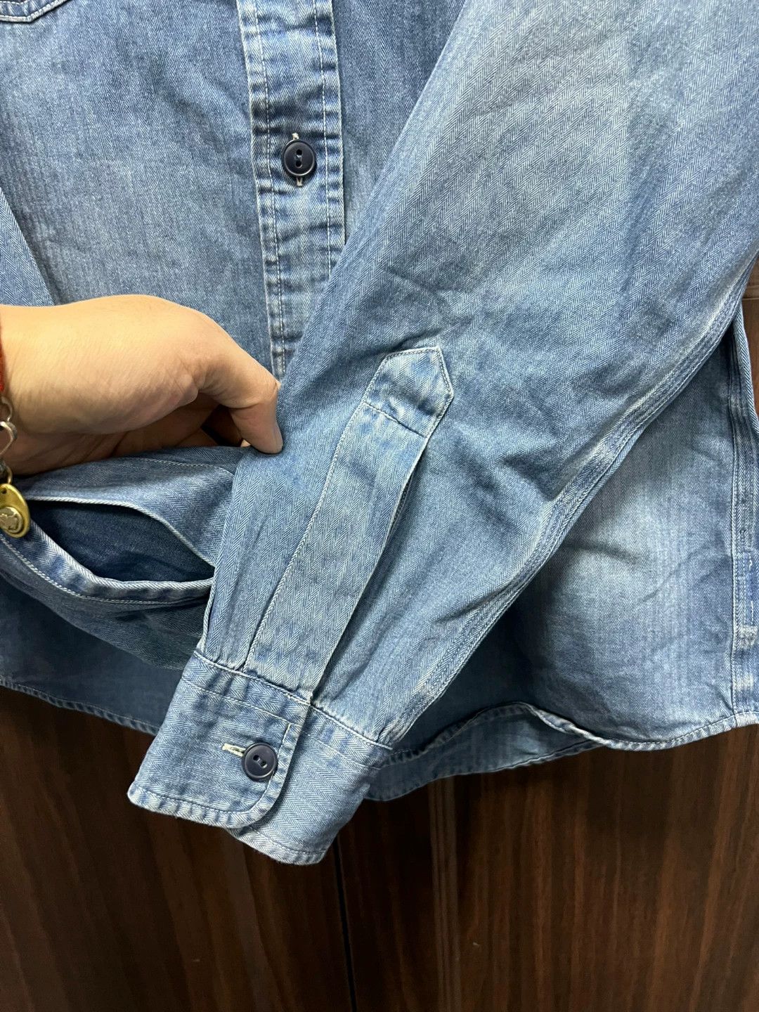 RRL Ralph Lauren RRL Denim Long Sleeve Shirt in Blue Size US XS / EU 42 / 0 - 7 Thumbnail